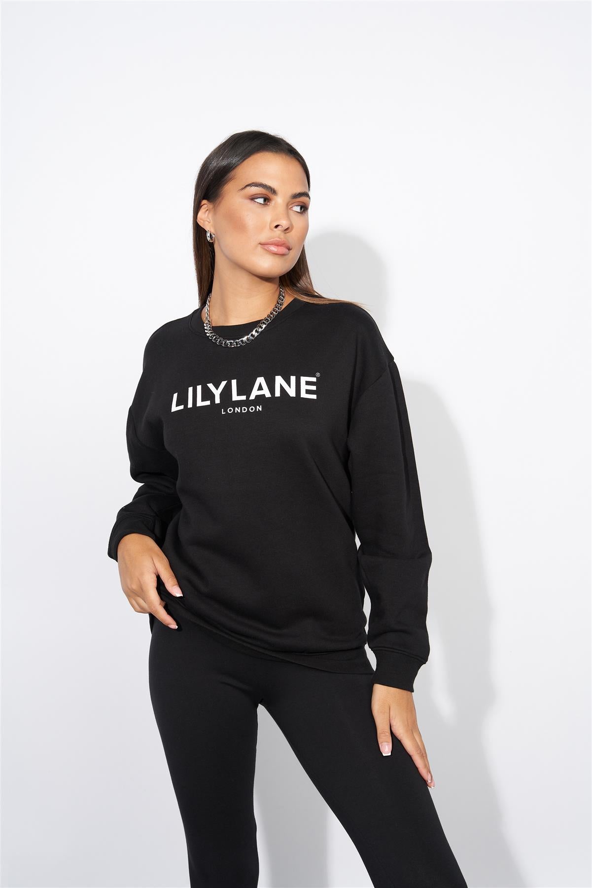 Ladies Lily Lane Valeria Crew Black