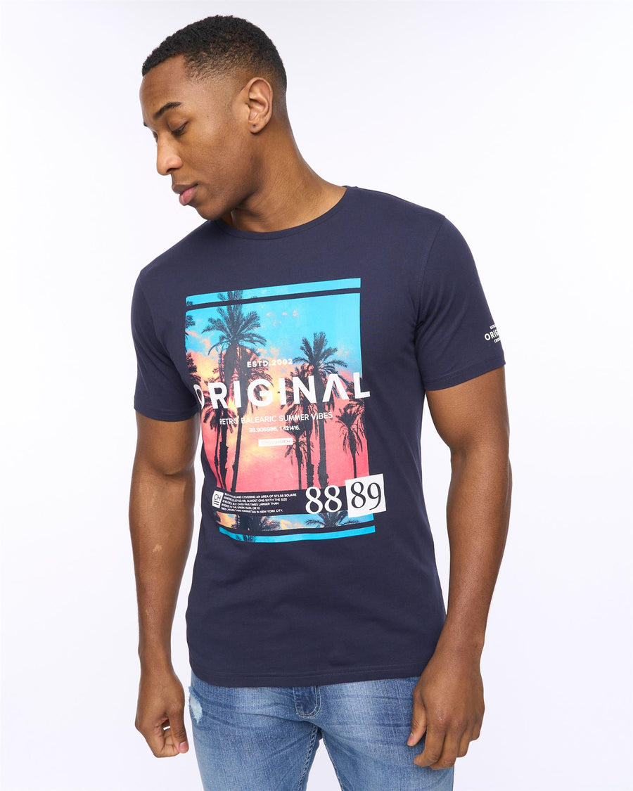 Mens Summevibe T-Shirt Navy