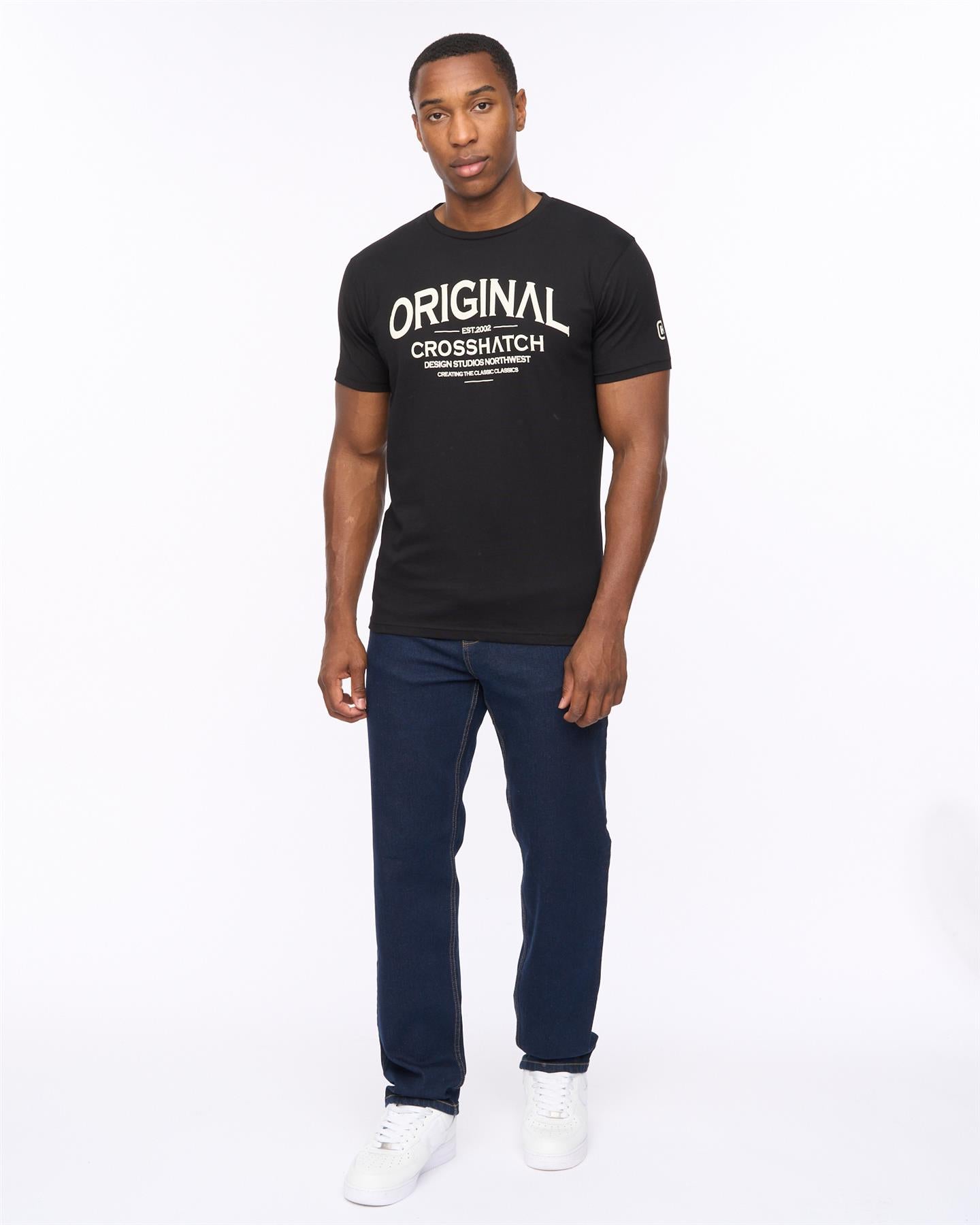 Mens Detendu Relax Fit Jeans Raw Wash