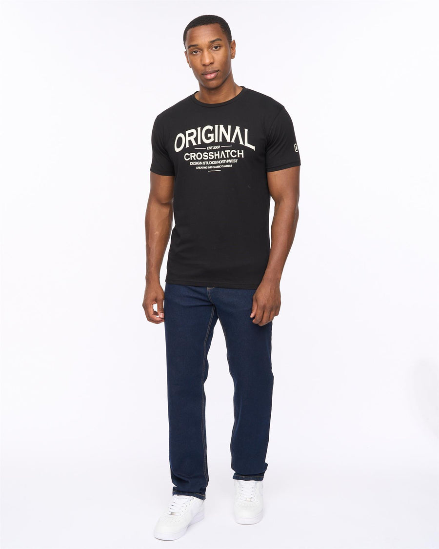 Mens Detendu Relax Fit Jeans Raw Wash