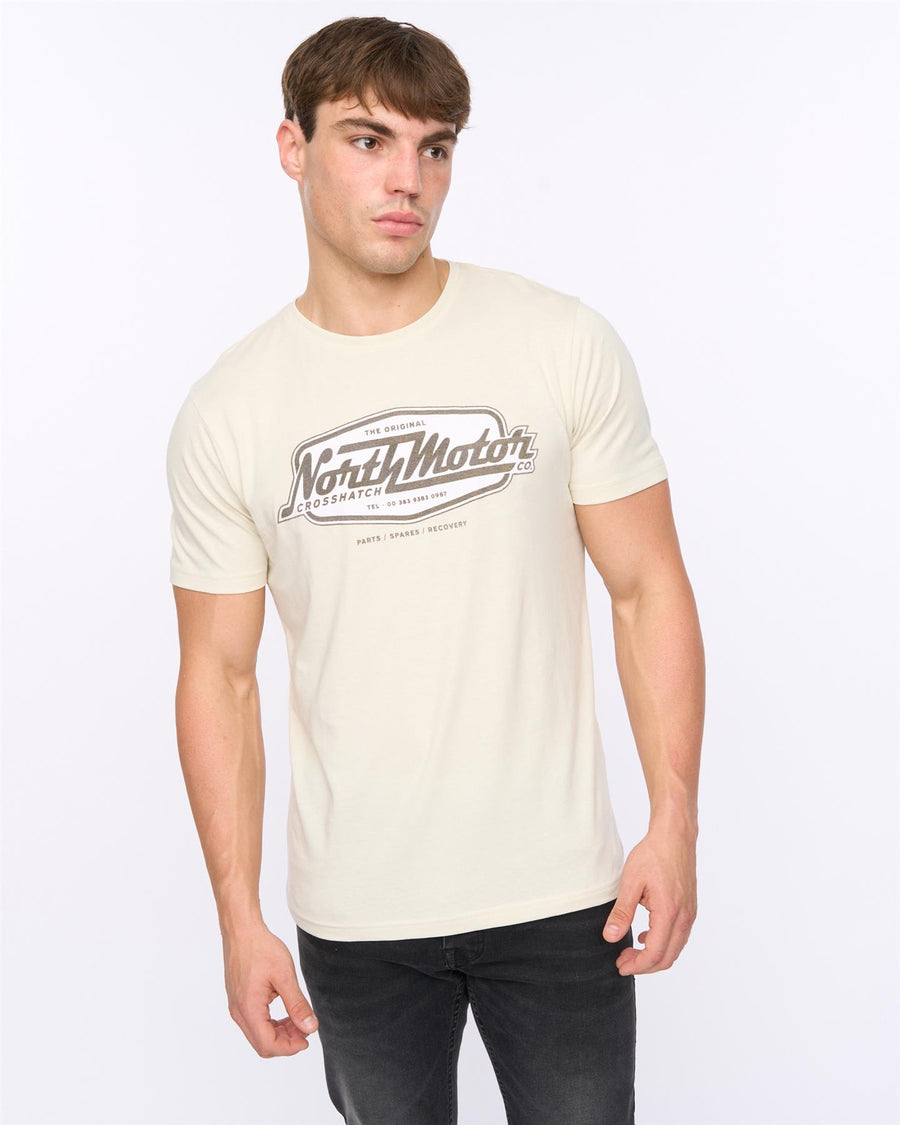 Mens Hellmere T-Shirt Off White