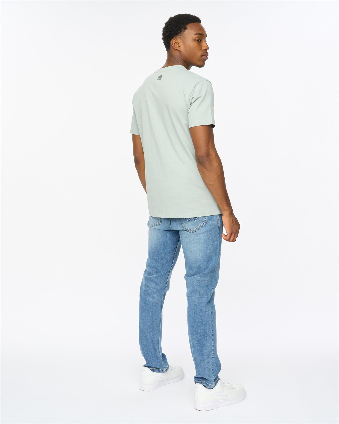 Mens Trimlines Heavy T-Shirt Steel Blue