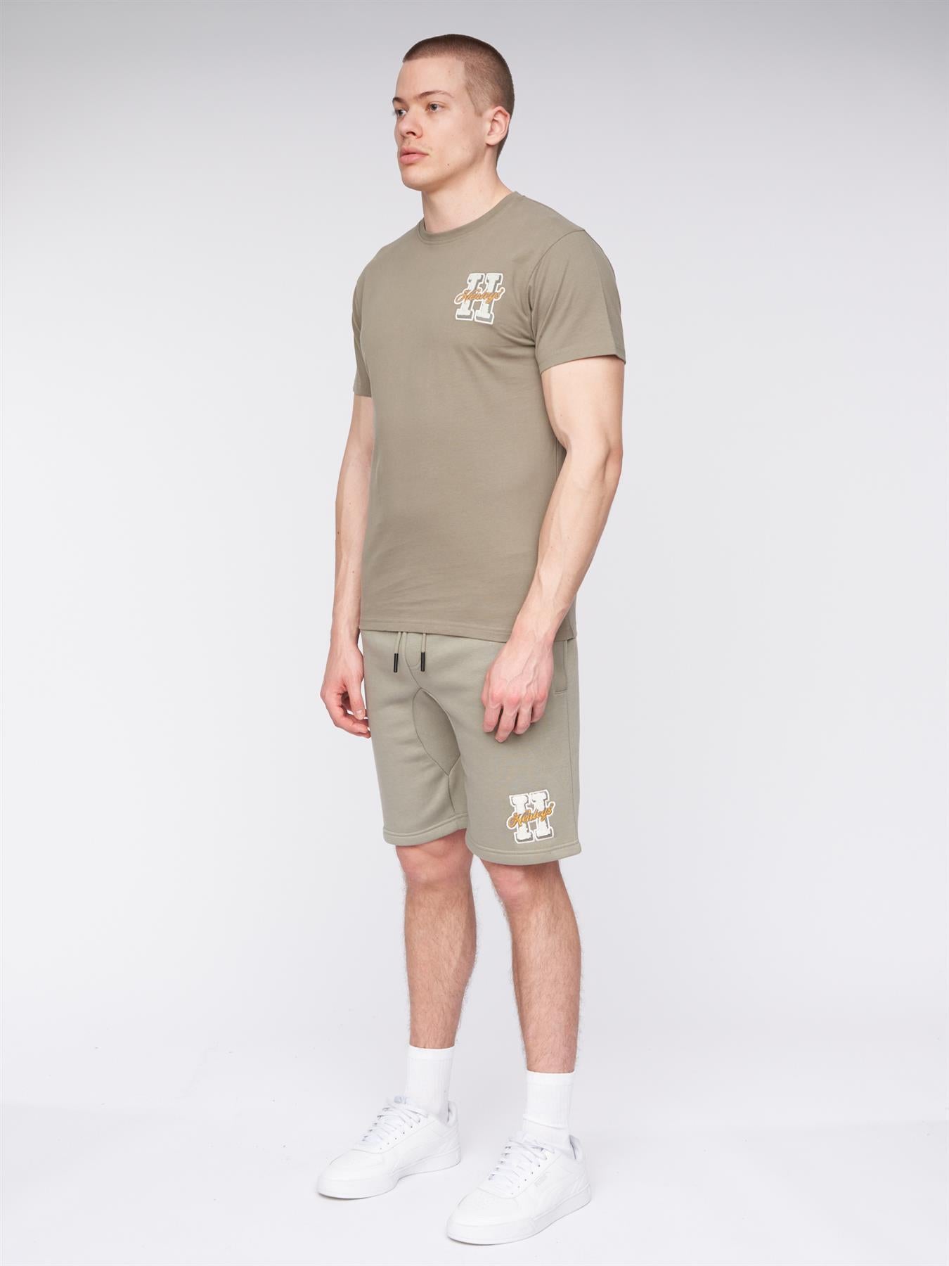 Mens Aitchen Jog Shorts Dusty Olive