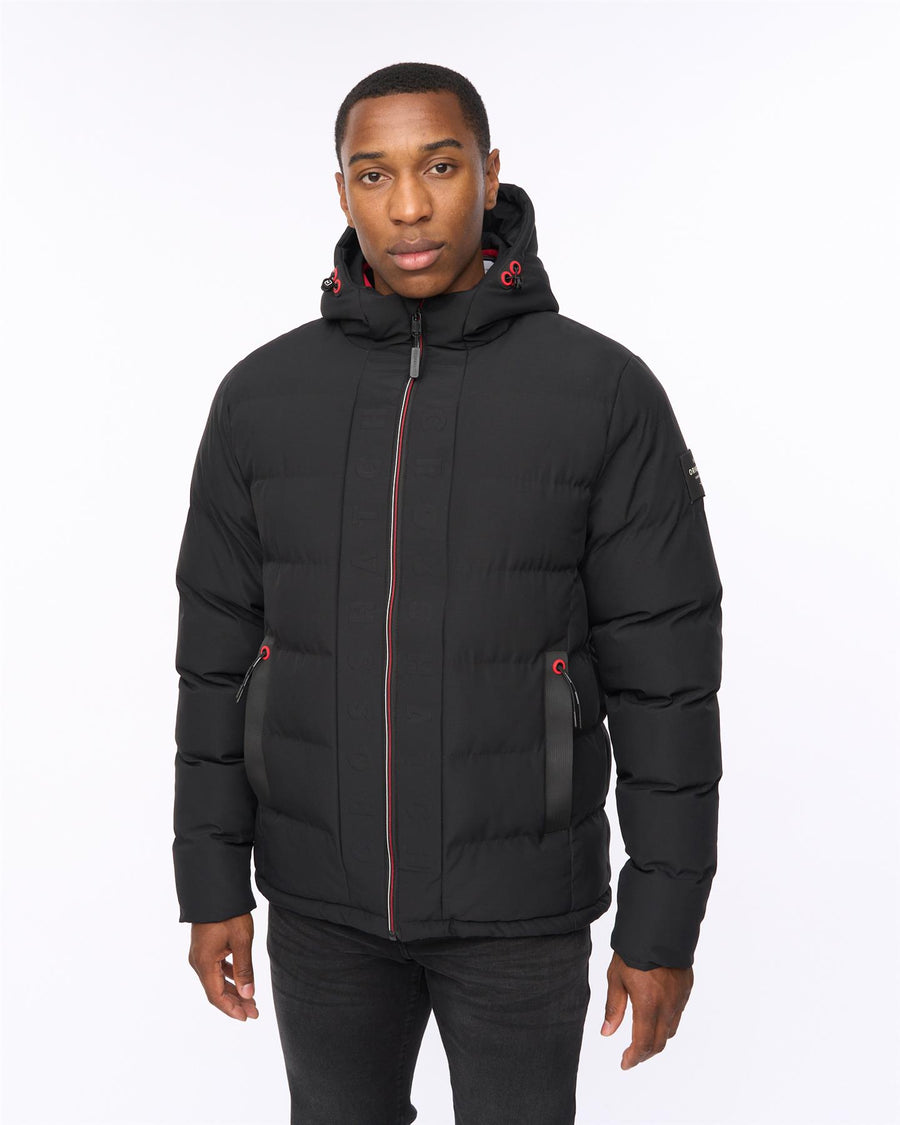 Mens Kampnew Embossed Jacket Black