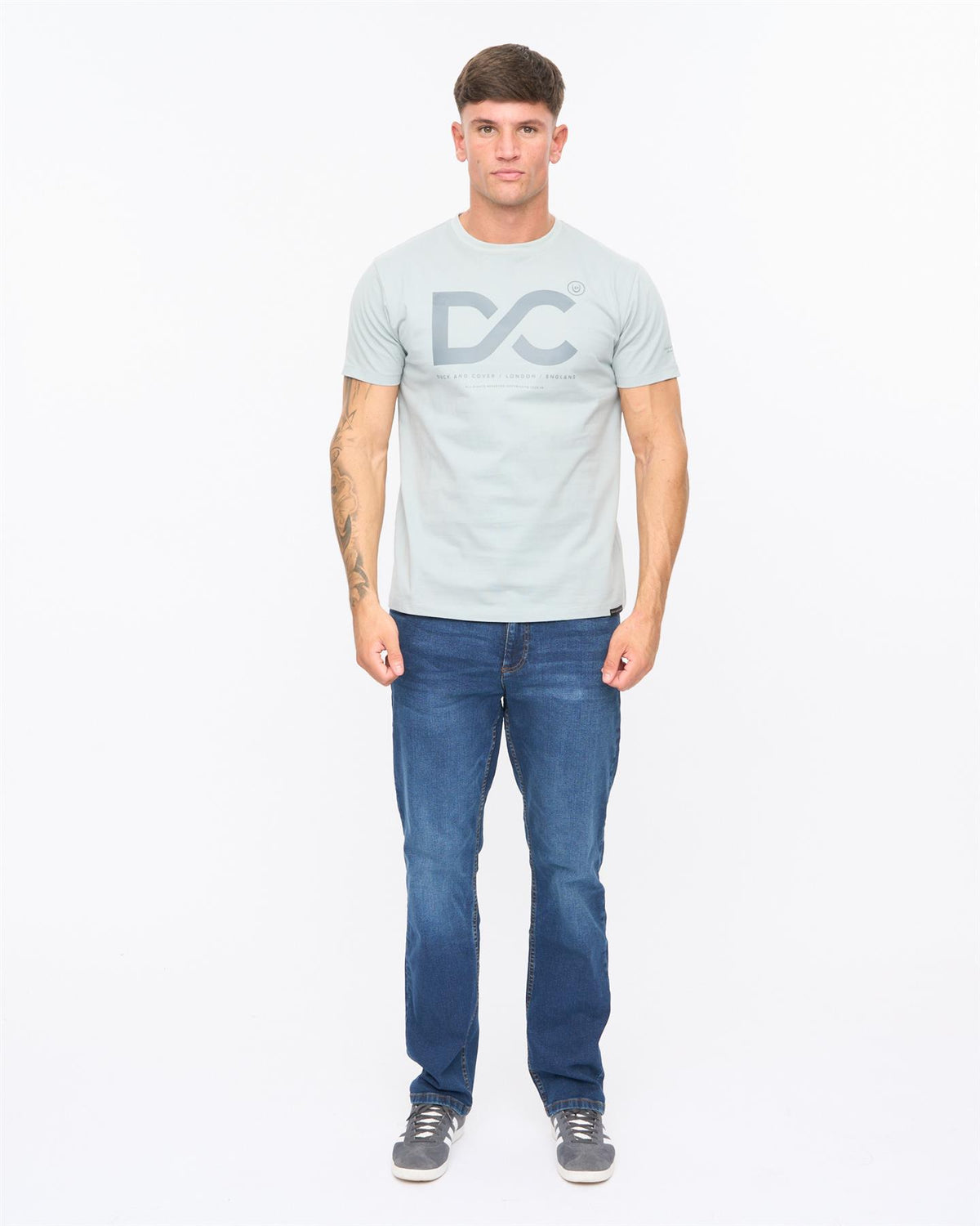 Mens Polymoore Heavy T-Shirt Steel Blue