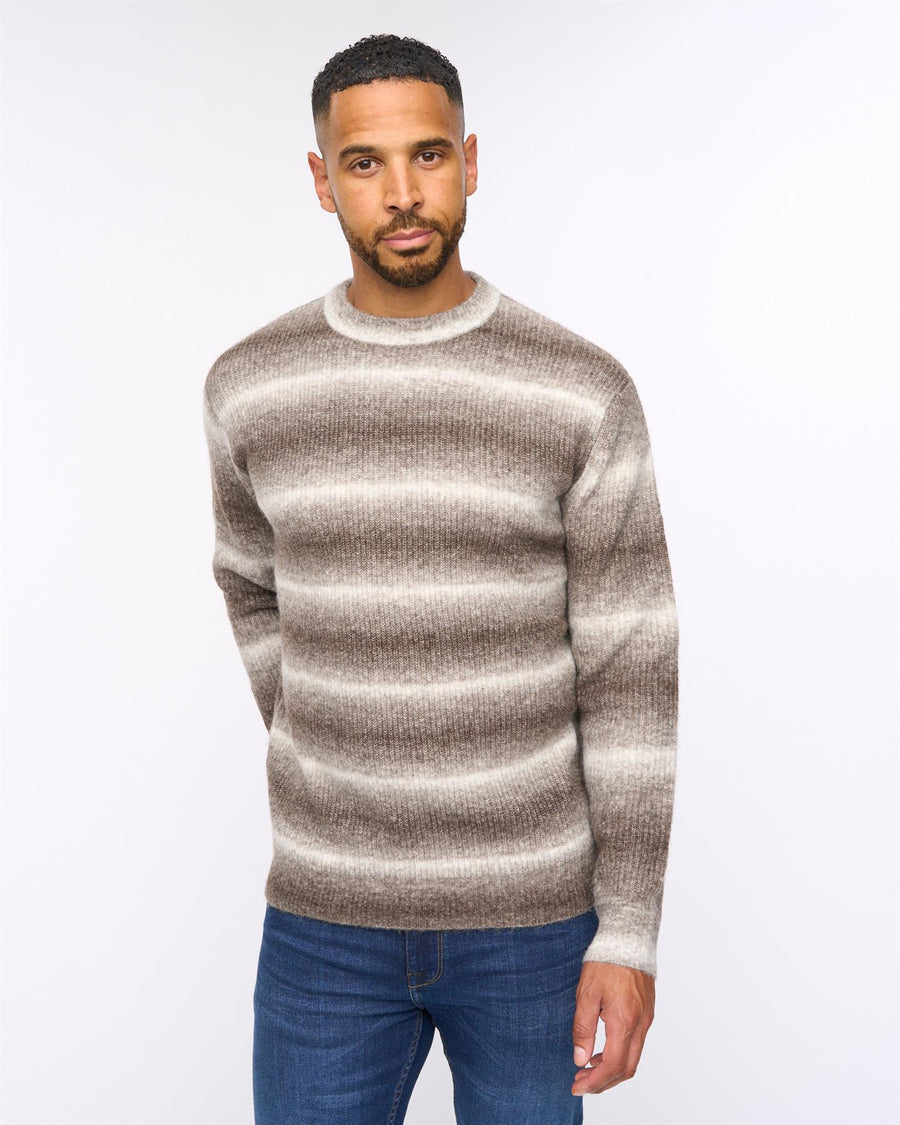 Ormonde Ombre Spacedye Jumper Taupe