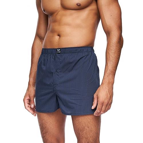 Men's Nightling Woven Boxers 6pk Blue Check