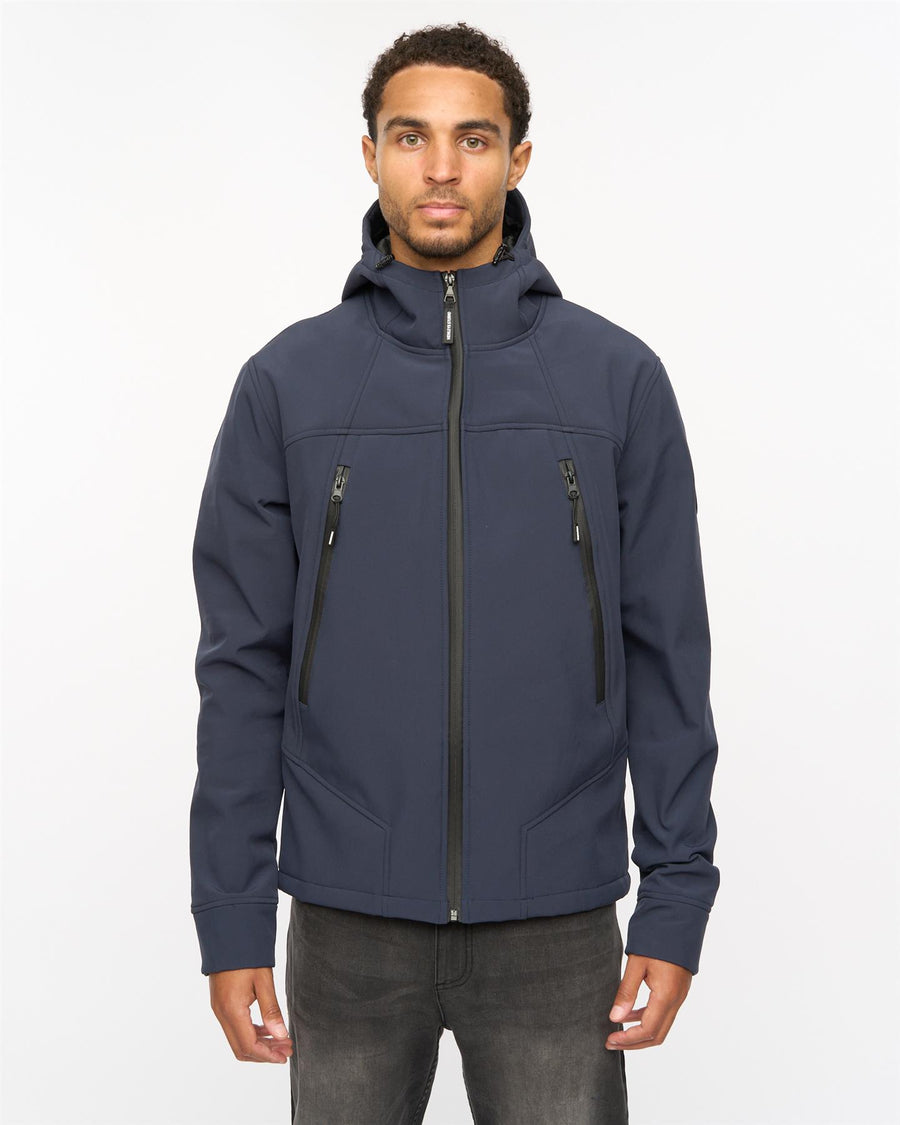 Mens Expand Soft Shell Jacket Navy