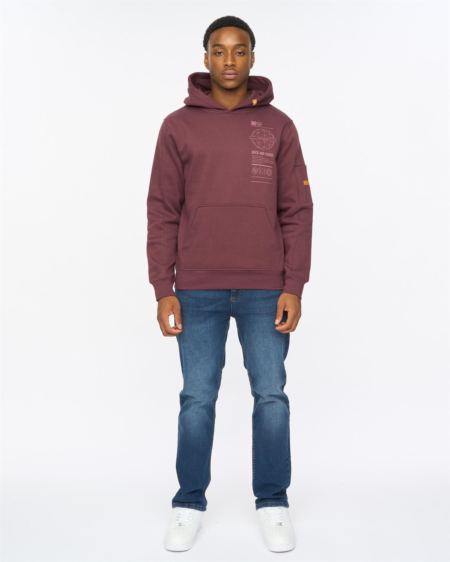 Mens Ashland Hoodie Raisin
