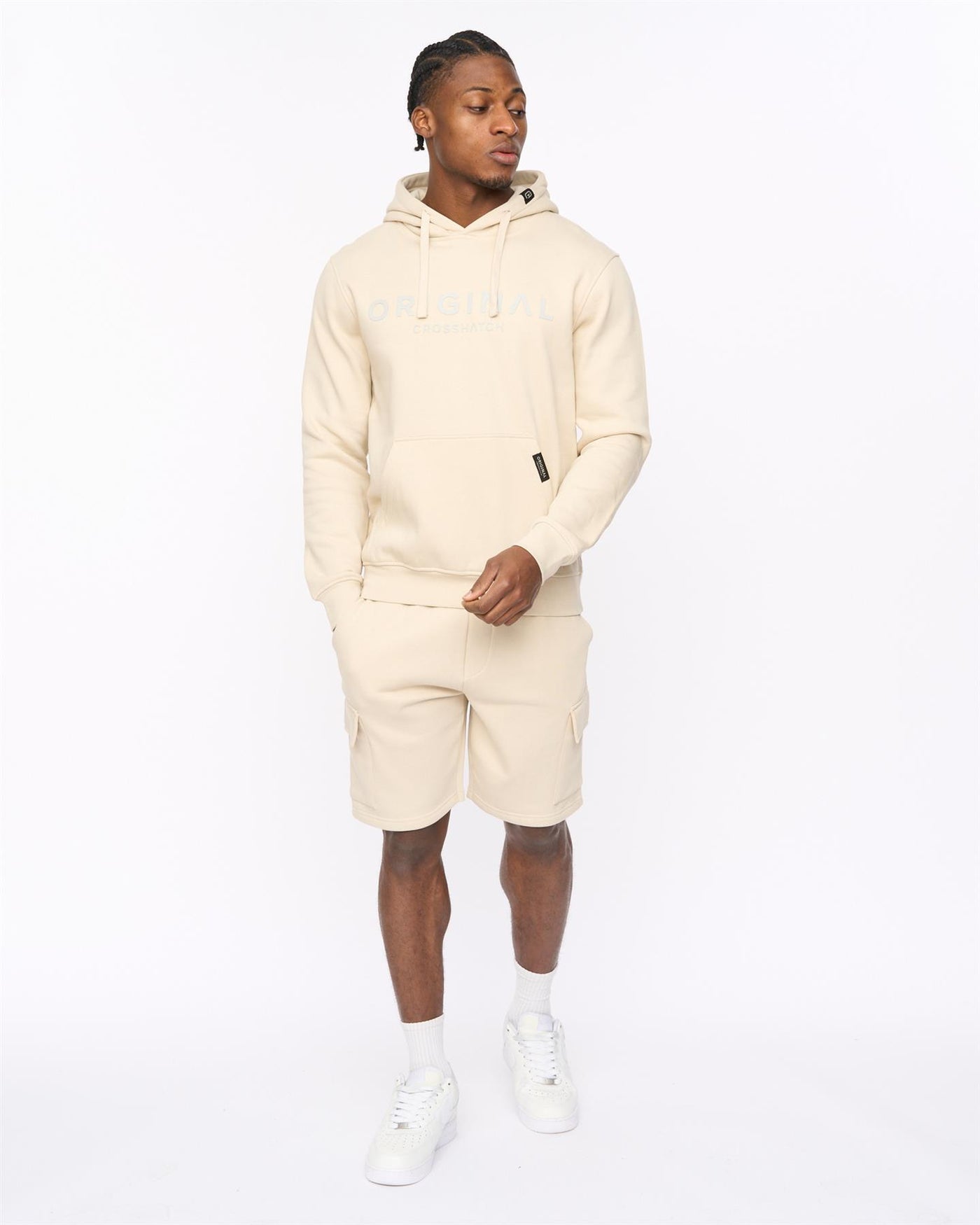 Mens Bardon Cargo Shorts Light Stone