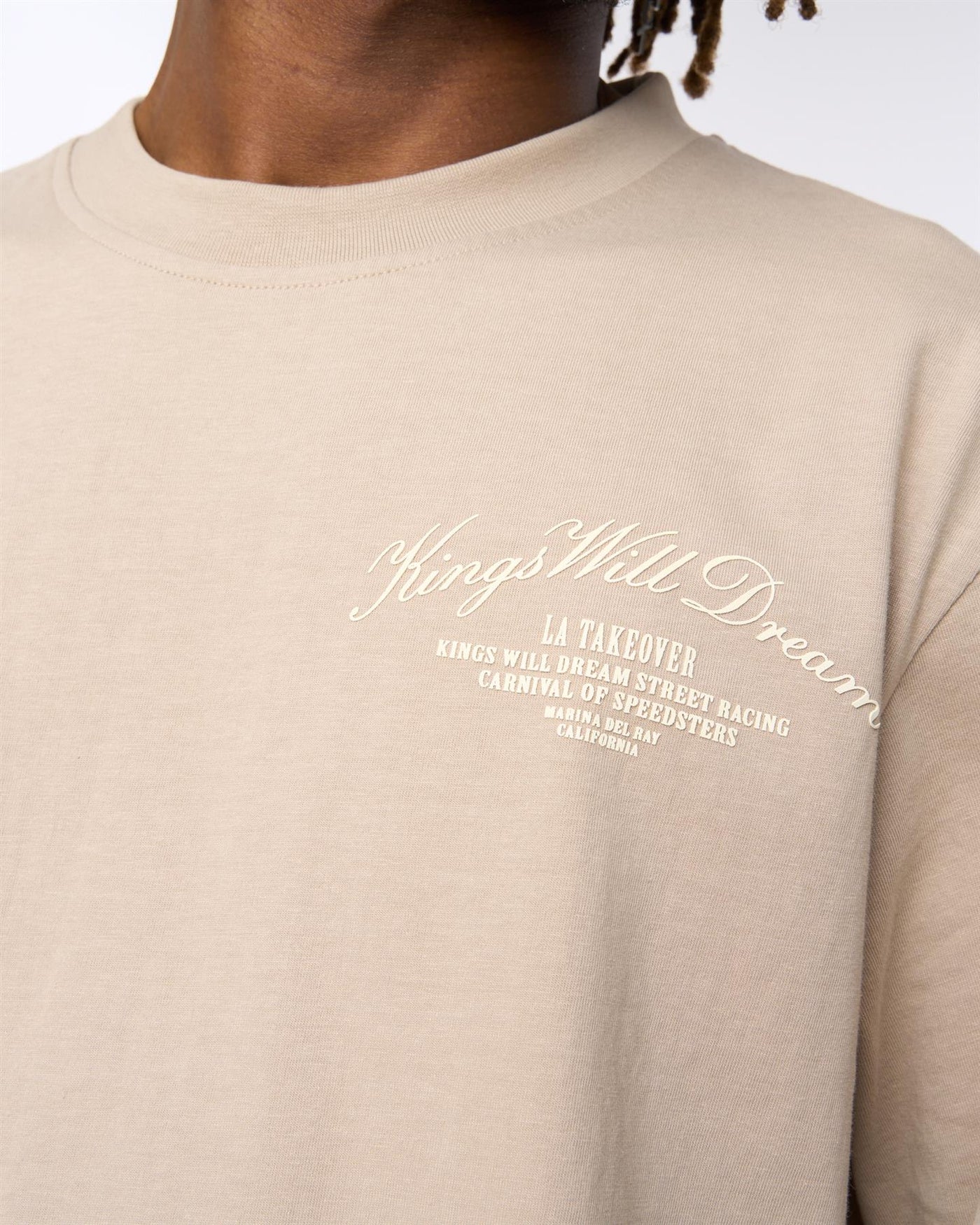 Mens Arch Oversized T-Shirt Stone