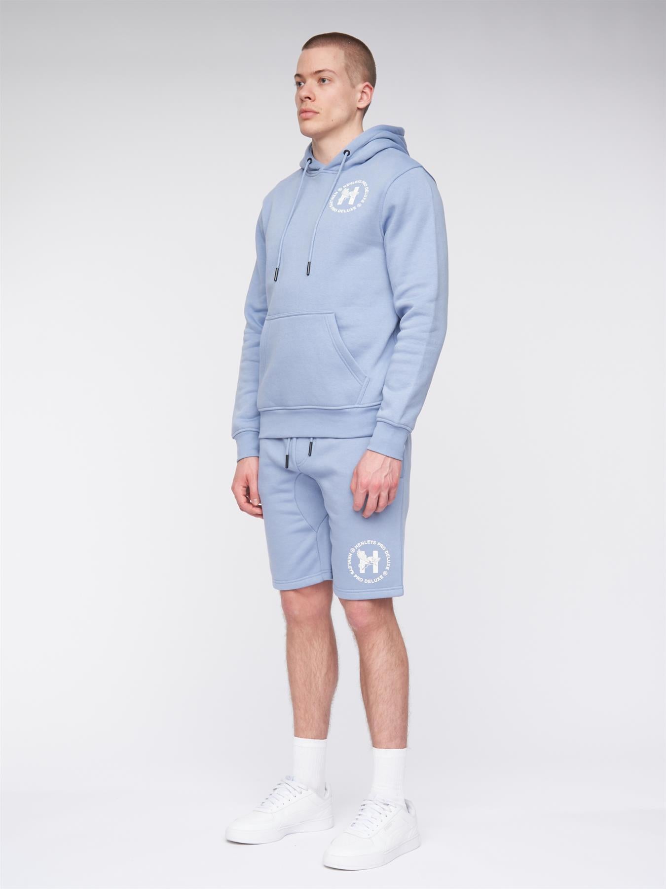 Mens Metafone Jog Shorts Steel Blue