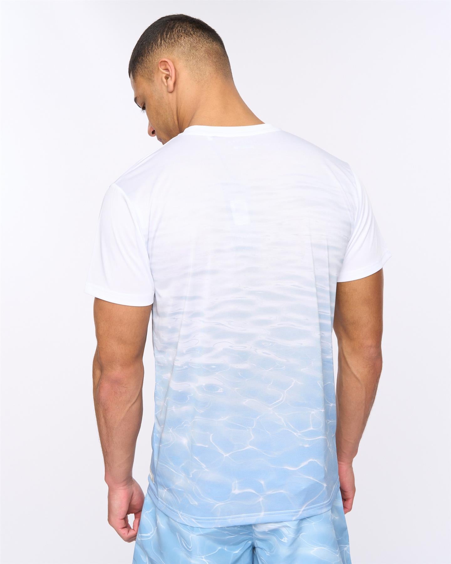Mens Henpool T-Shirt Denim Blue