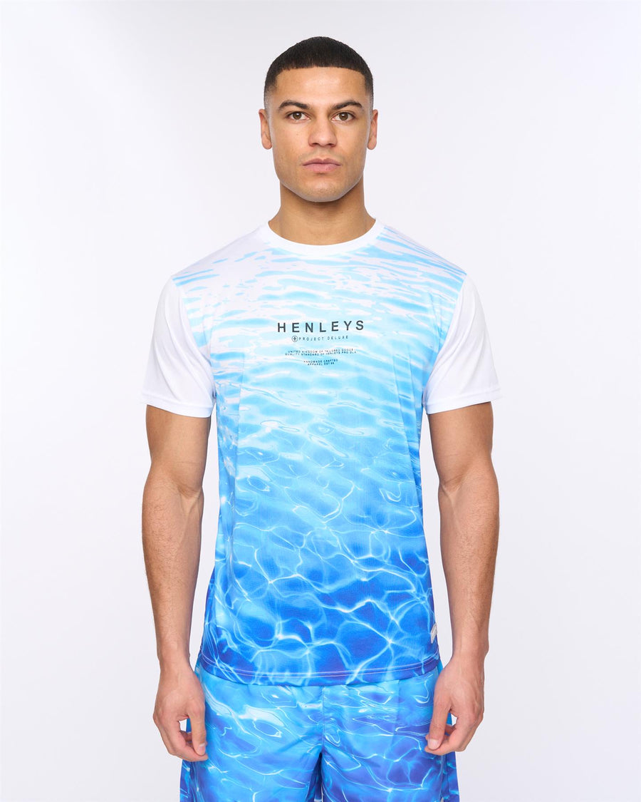 Mens Henpool T-Shirt Blue