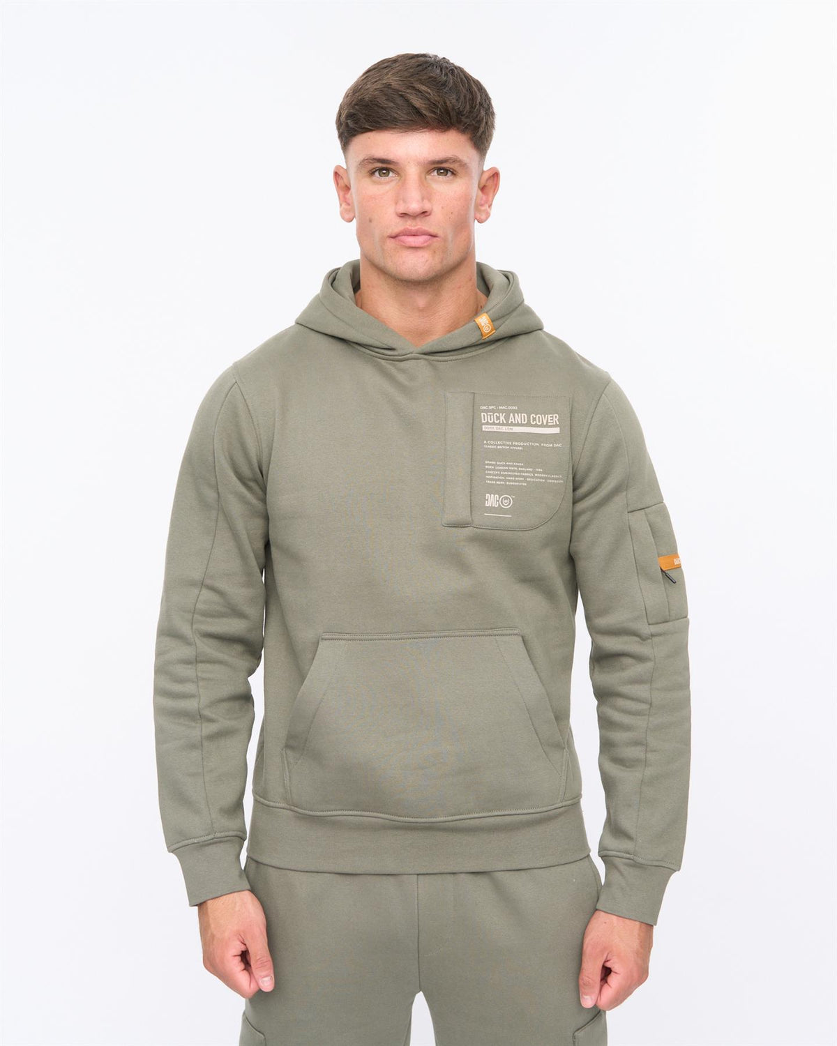 Mens Adamsberg Hoodie Dark Olive