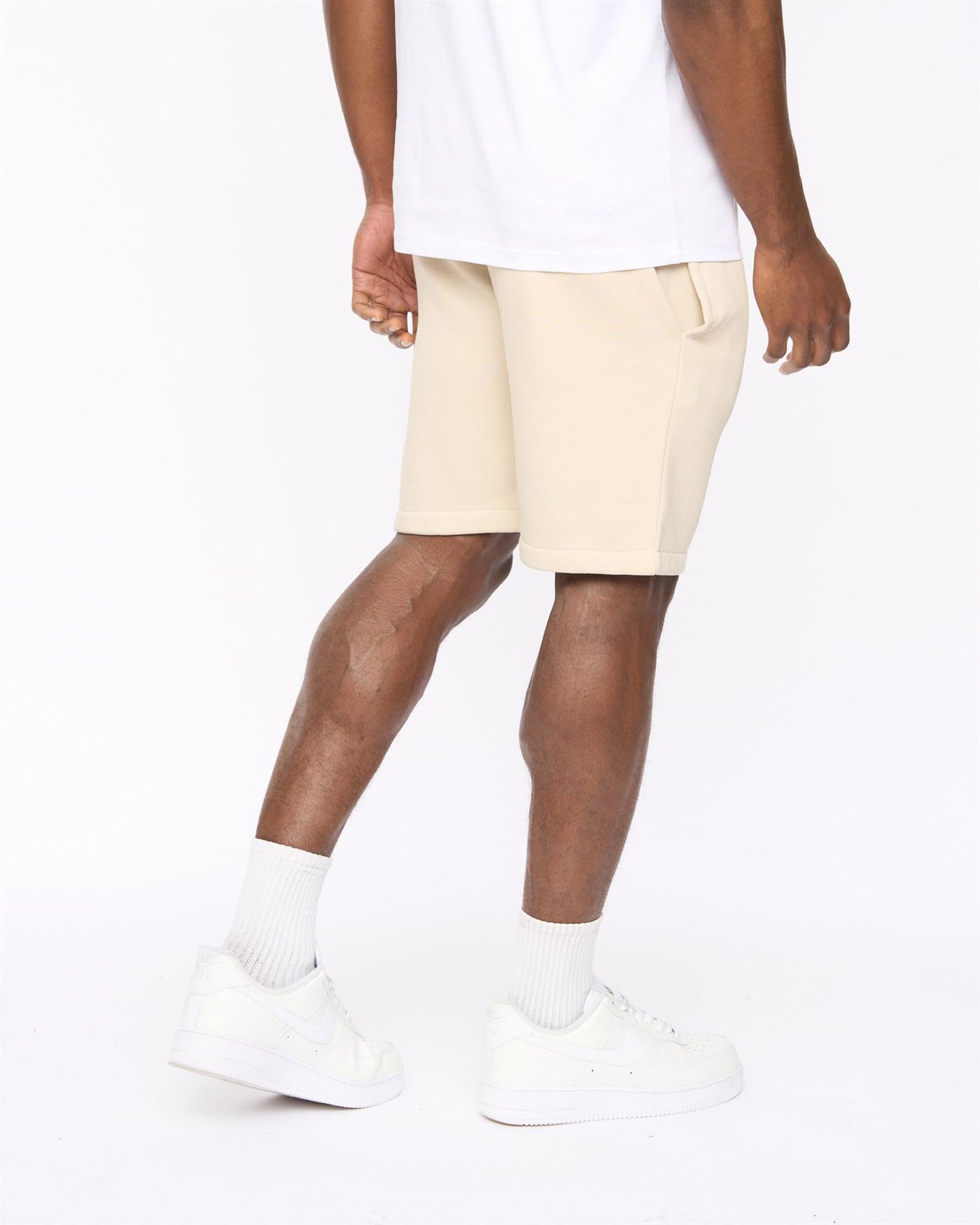 Mens Bardon Jog Shorts Light Stone