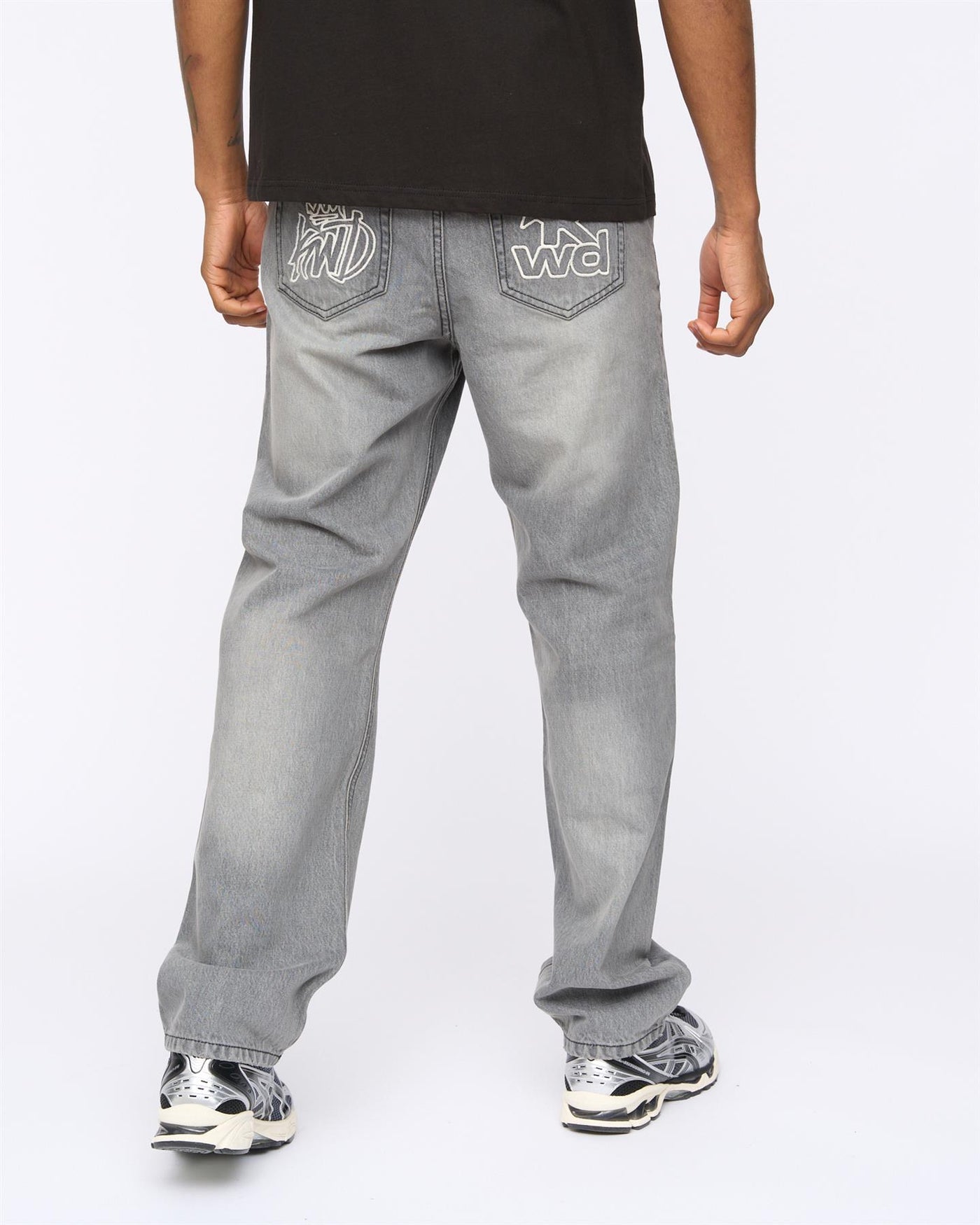 Mens Dubback Jeans Grey Wash