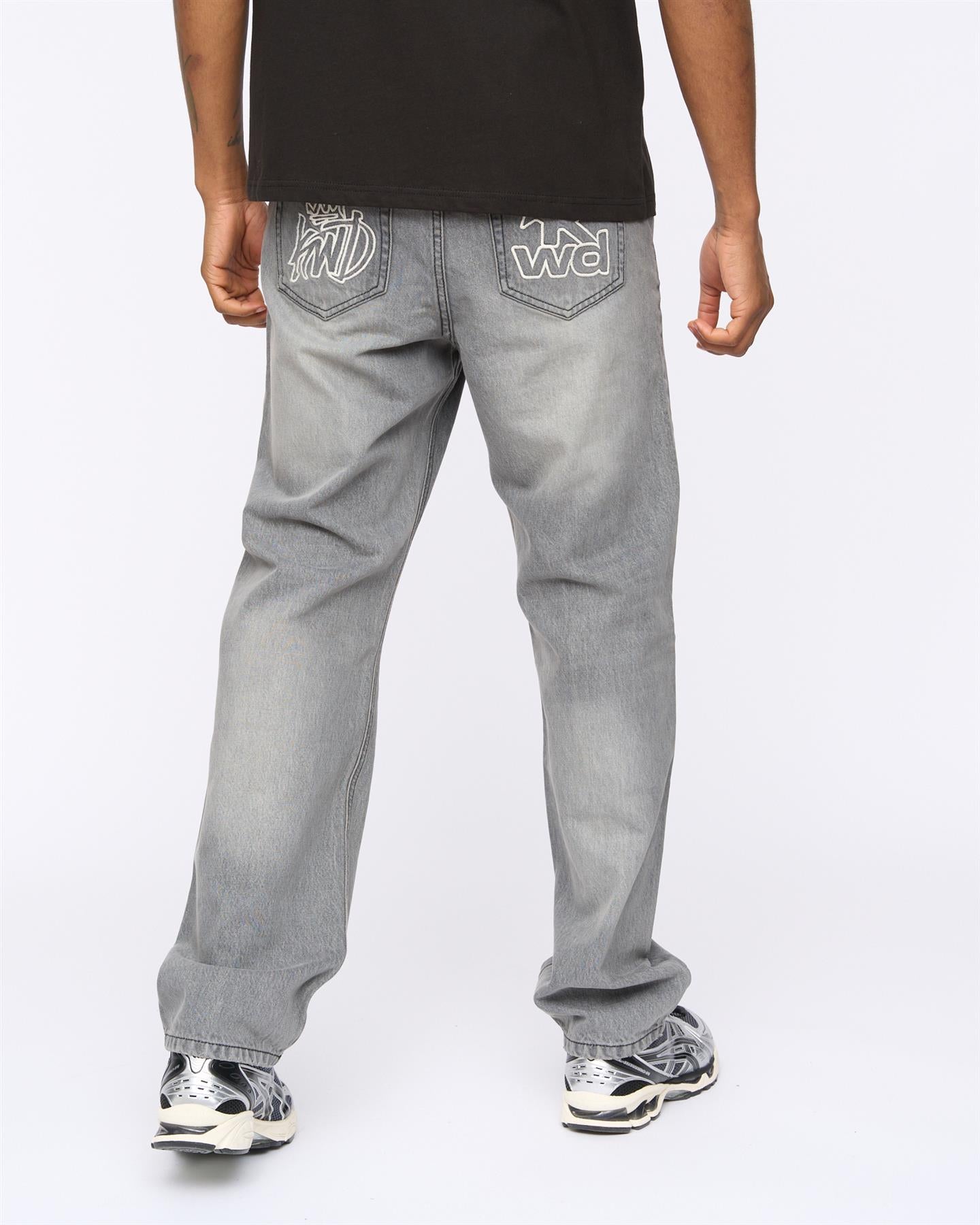 Mens Dubback Jeans Grey Wash