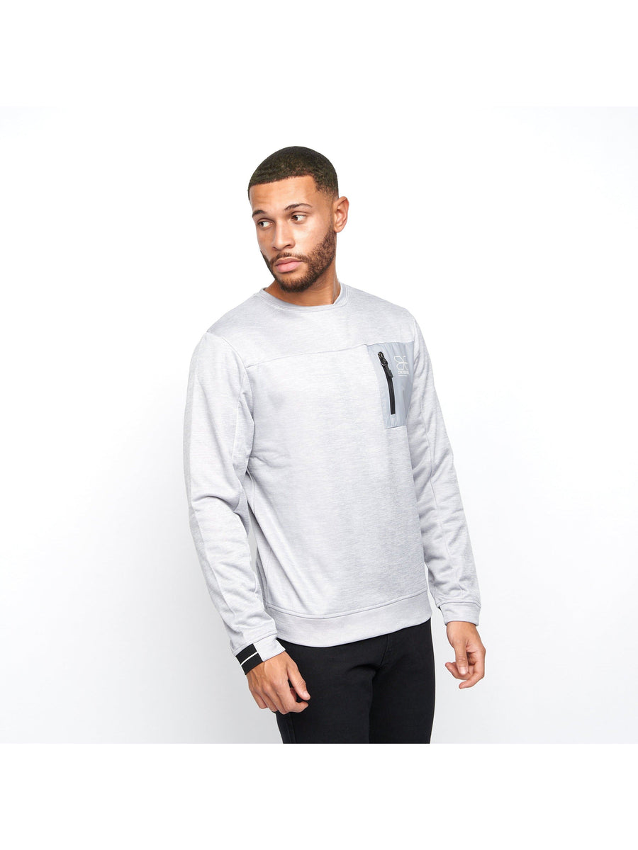 Mens Catmoore Crew Tracktop Grey