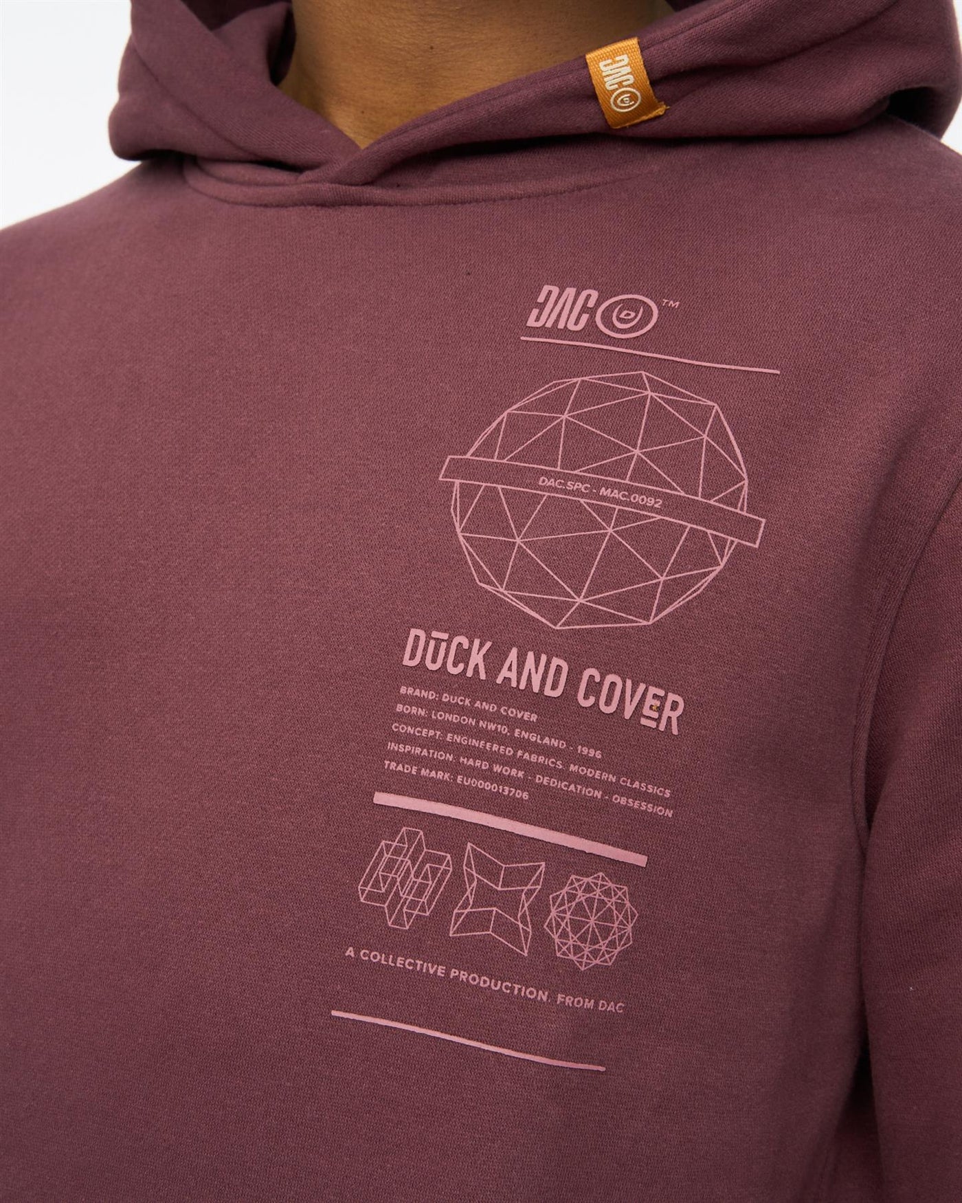 Mens Ashland Hoodie Raisin
