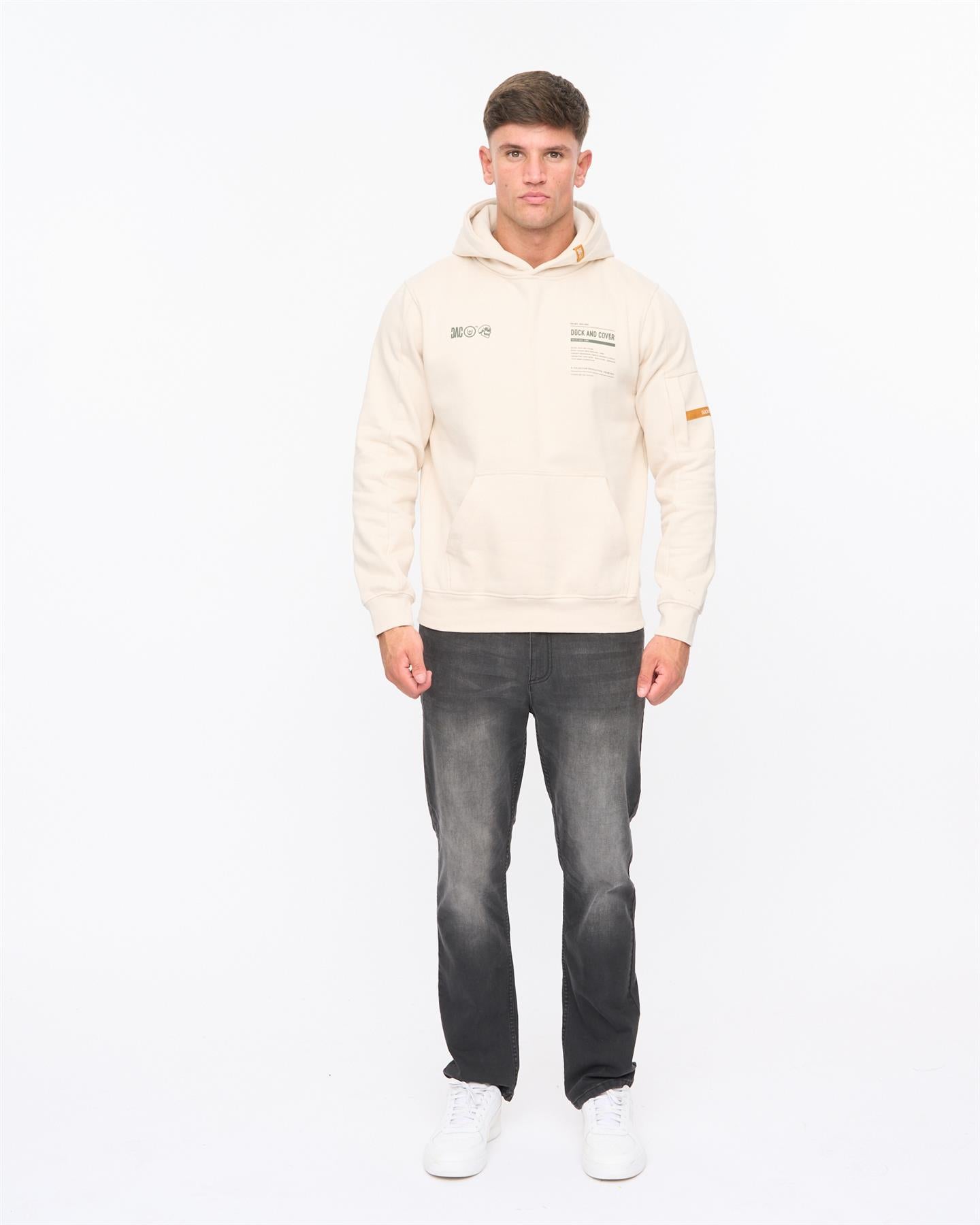 Mens Skullmatic Hoodie Off White