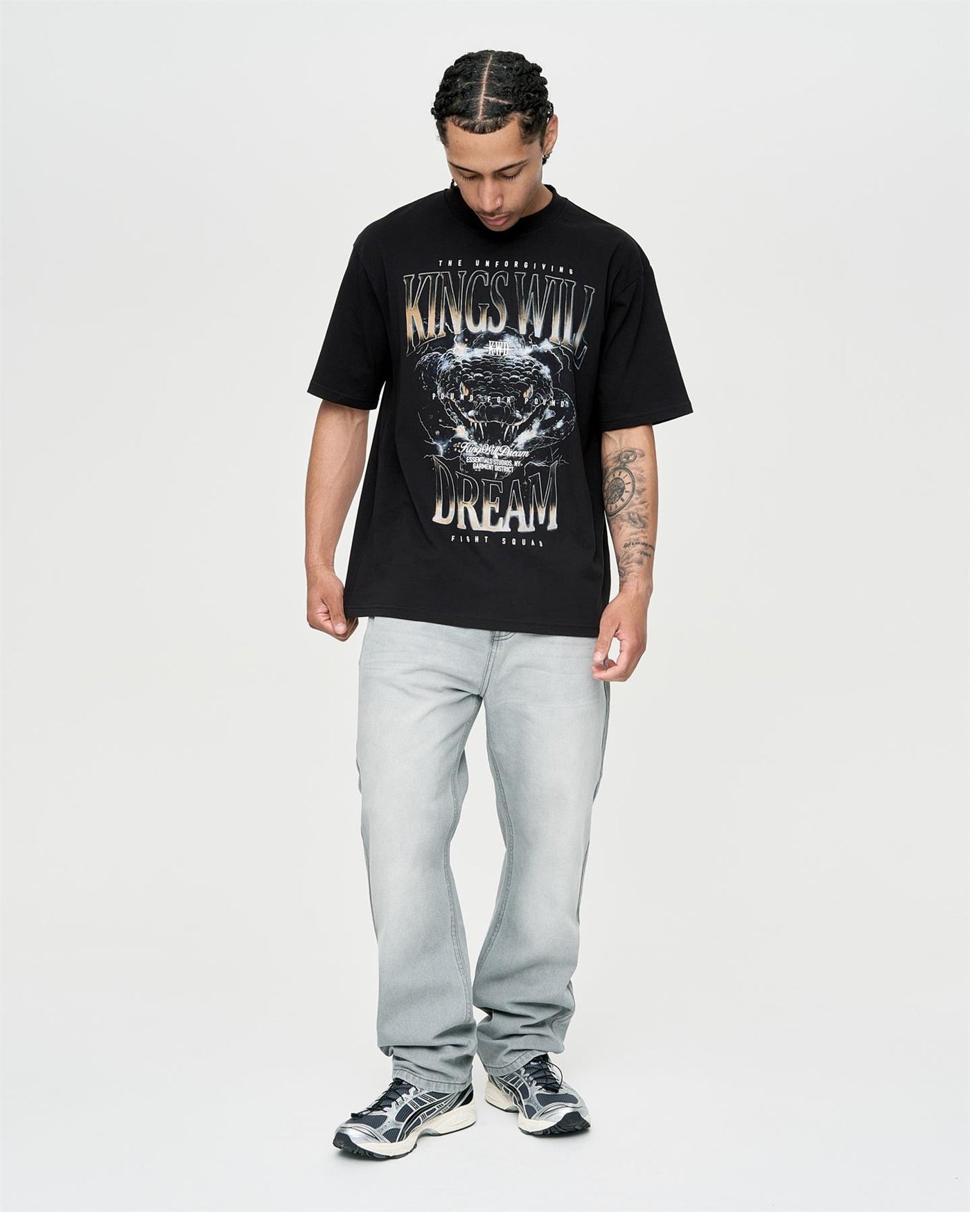 Mens Studio Snake Eyes T-Shirt Black