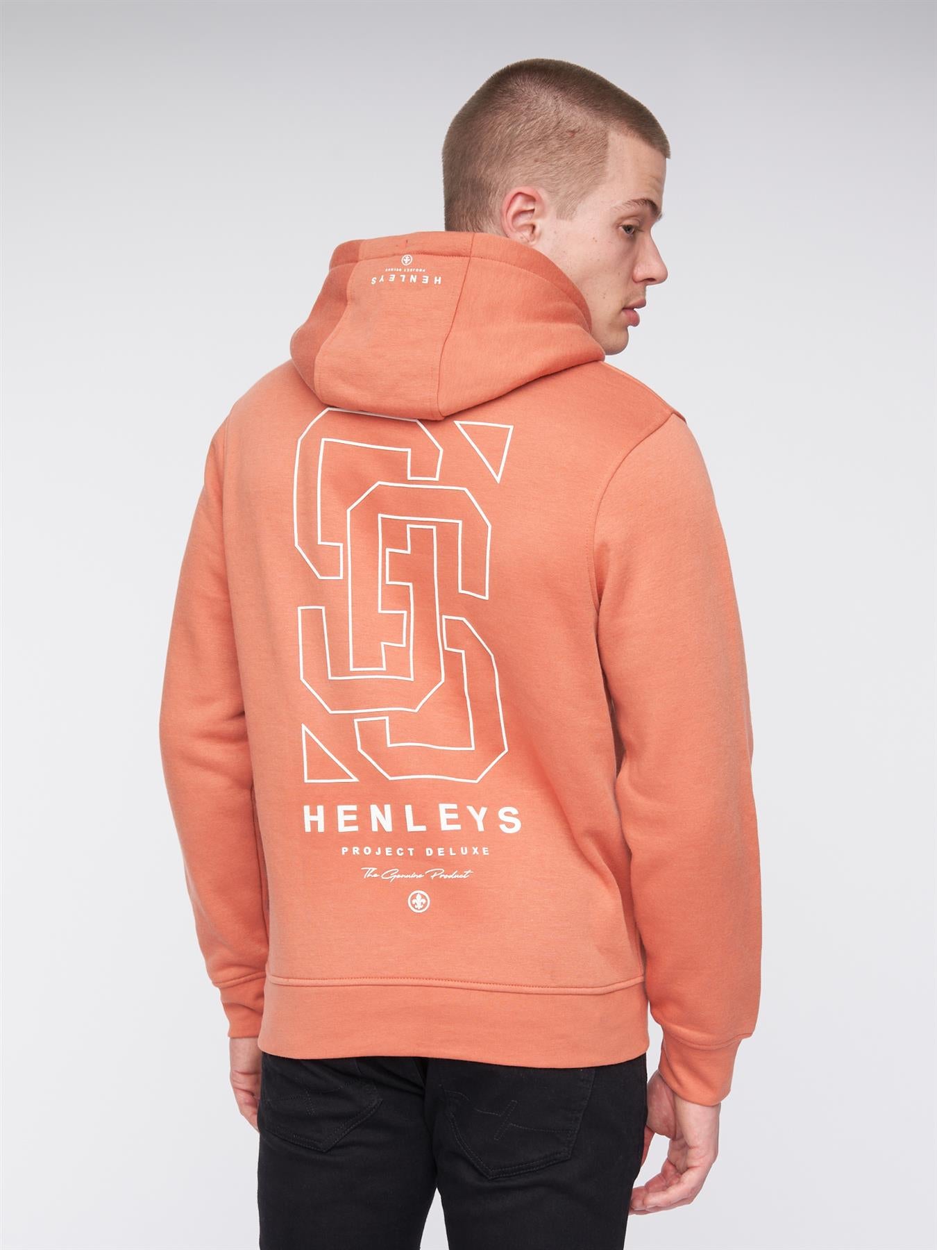 Mens Ninesix Hoodie Brick Red