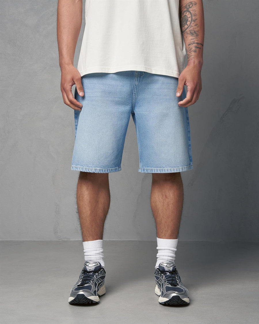 Mens Studio Dubl Jorts Light Wash