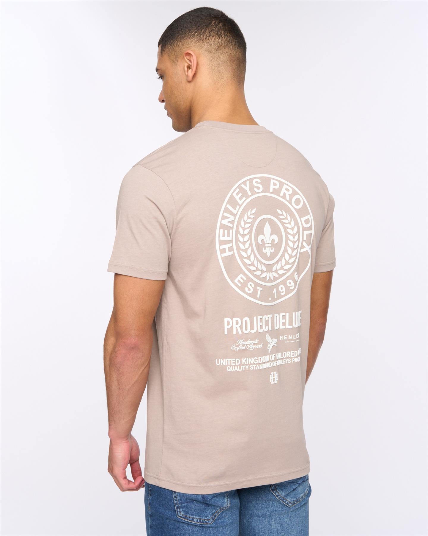 Mens Henstamp T-Shirt Taupe