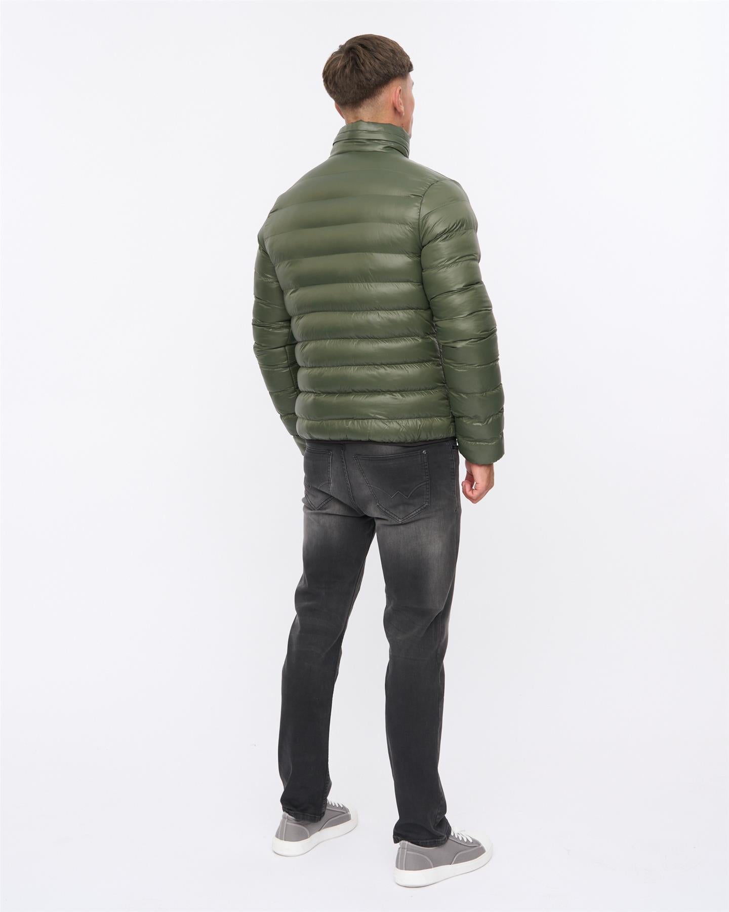 Mens Shemmy Two Quilted Jacket Dark Olive