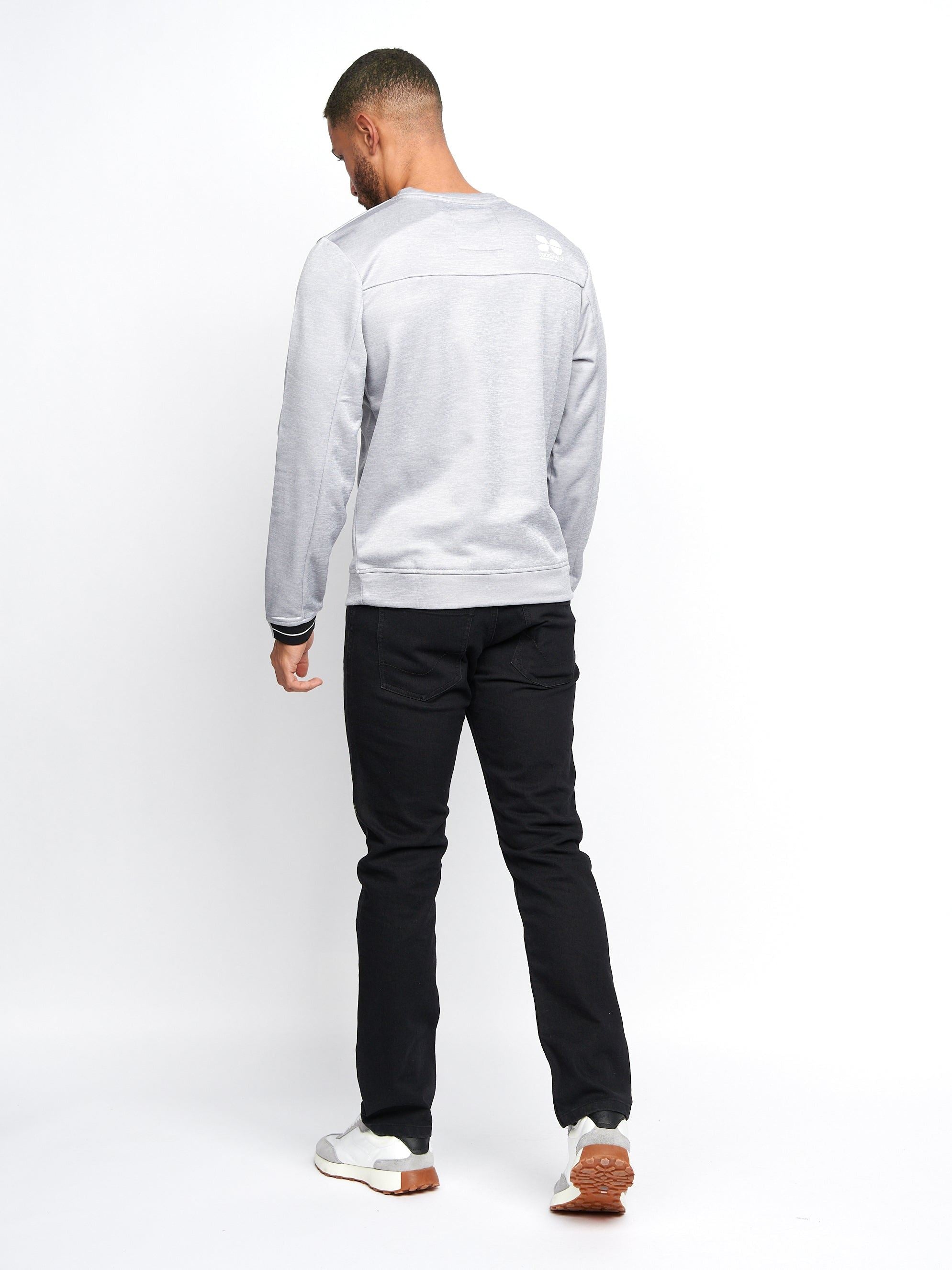 Mens Catmoore Crew Tracktop Grey