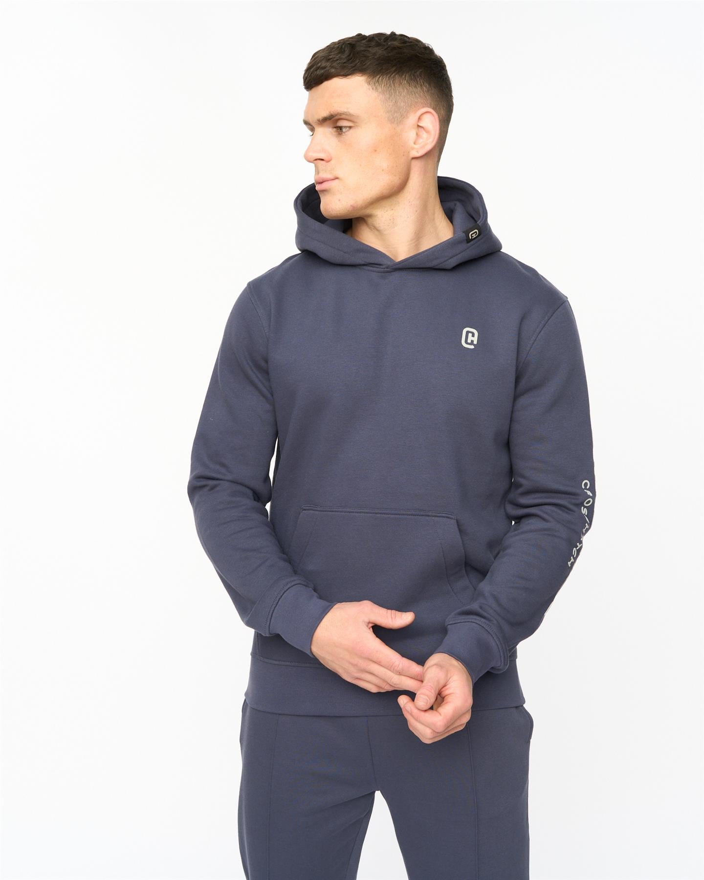 Mens Crufton Hoodie Navy
