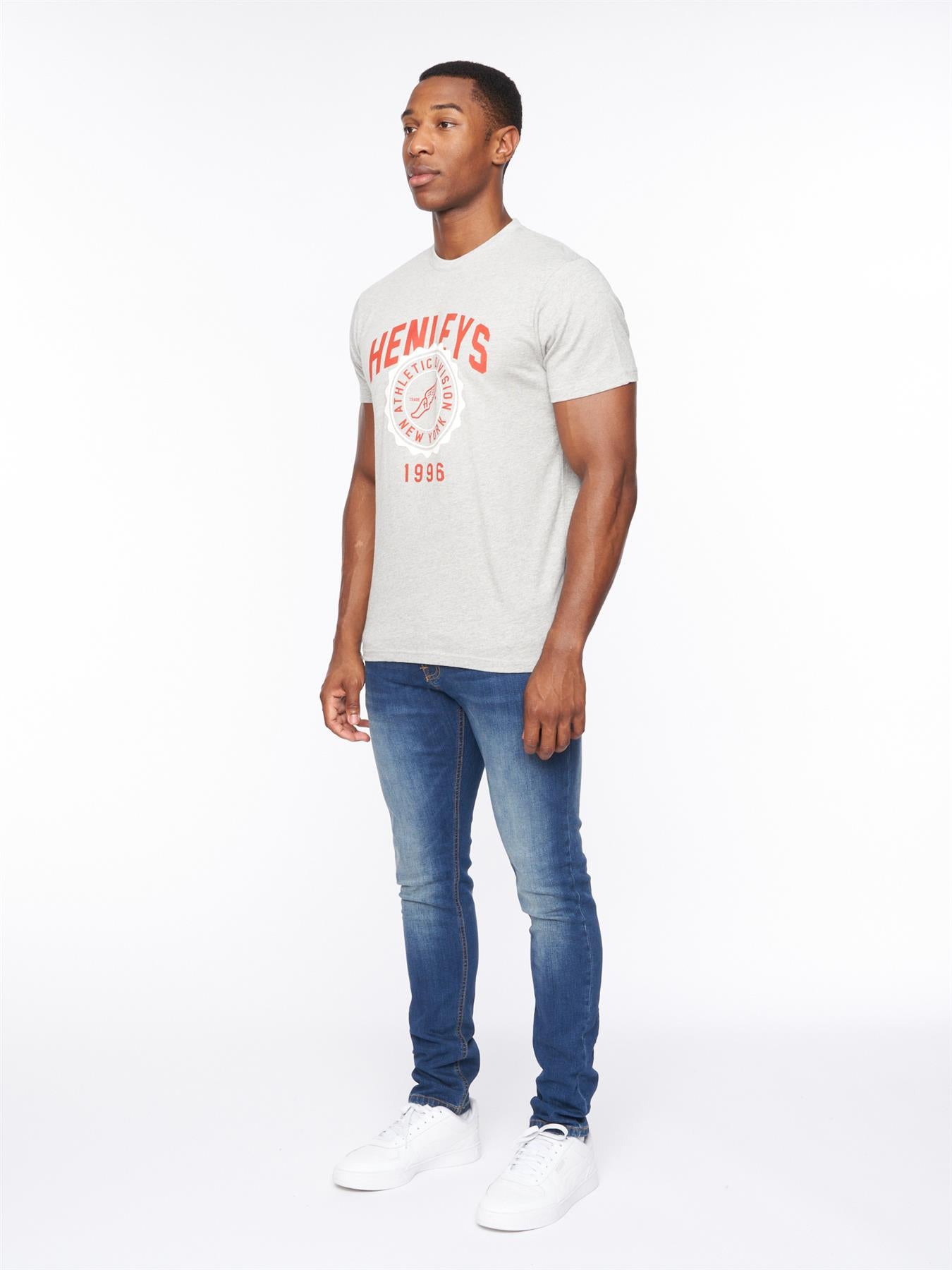 Mens Tipton T-Shirt Grey Marl