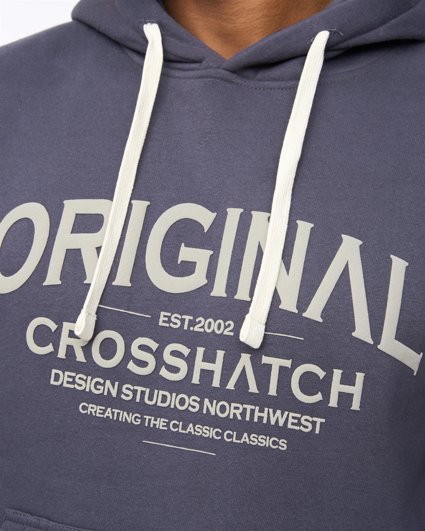 Mens Vintarge Hoodie Navy