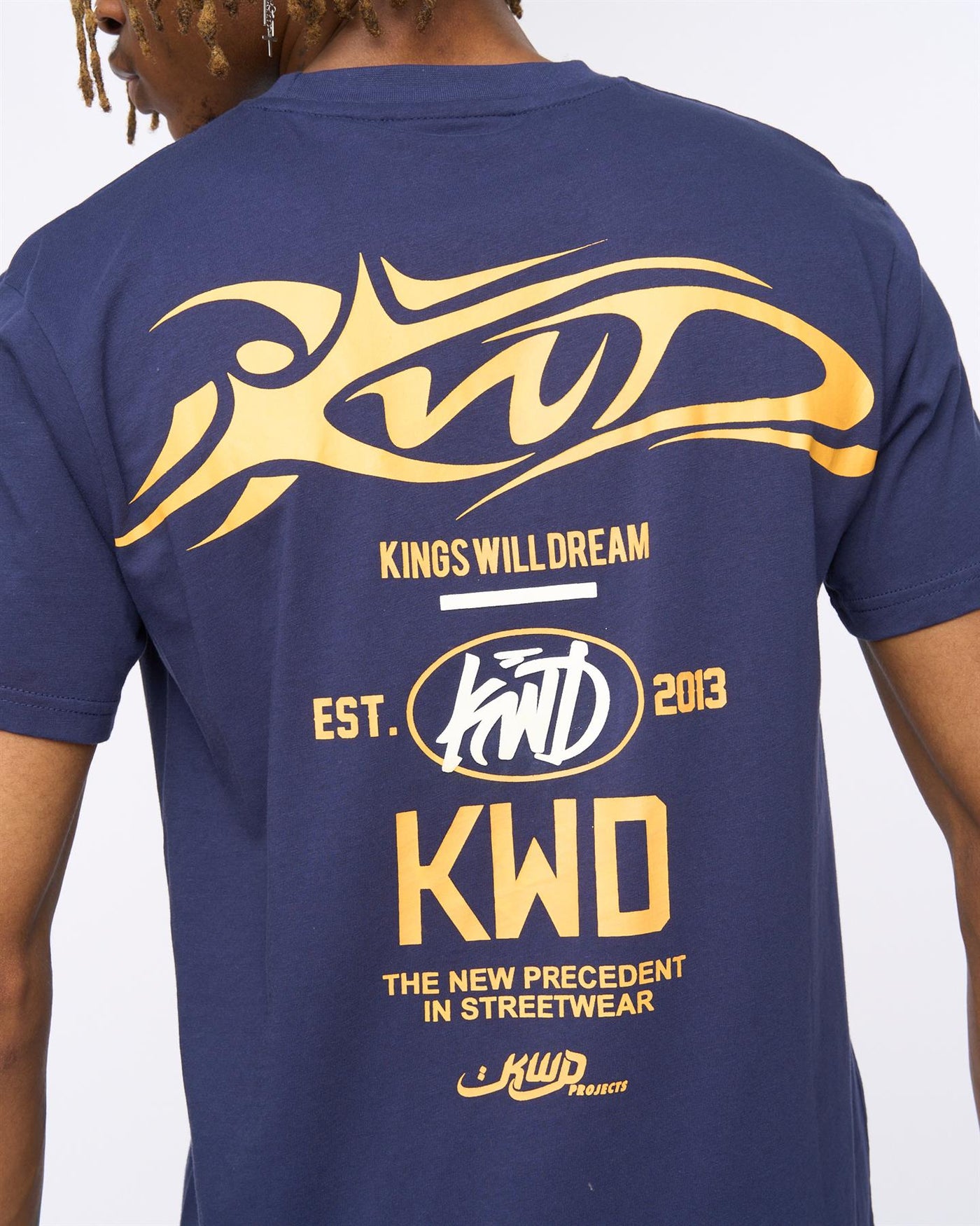 Mens Tattooed T-Shirt Navy