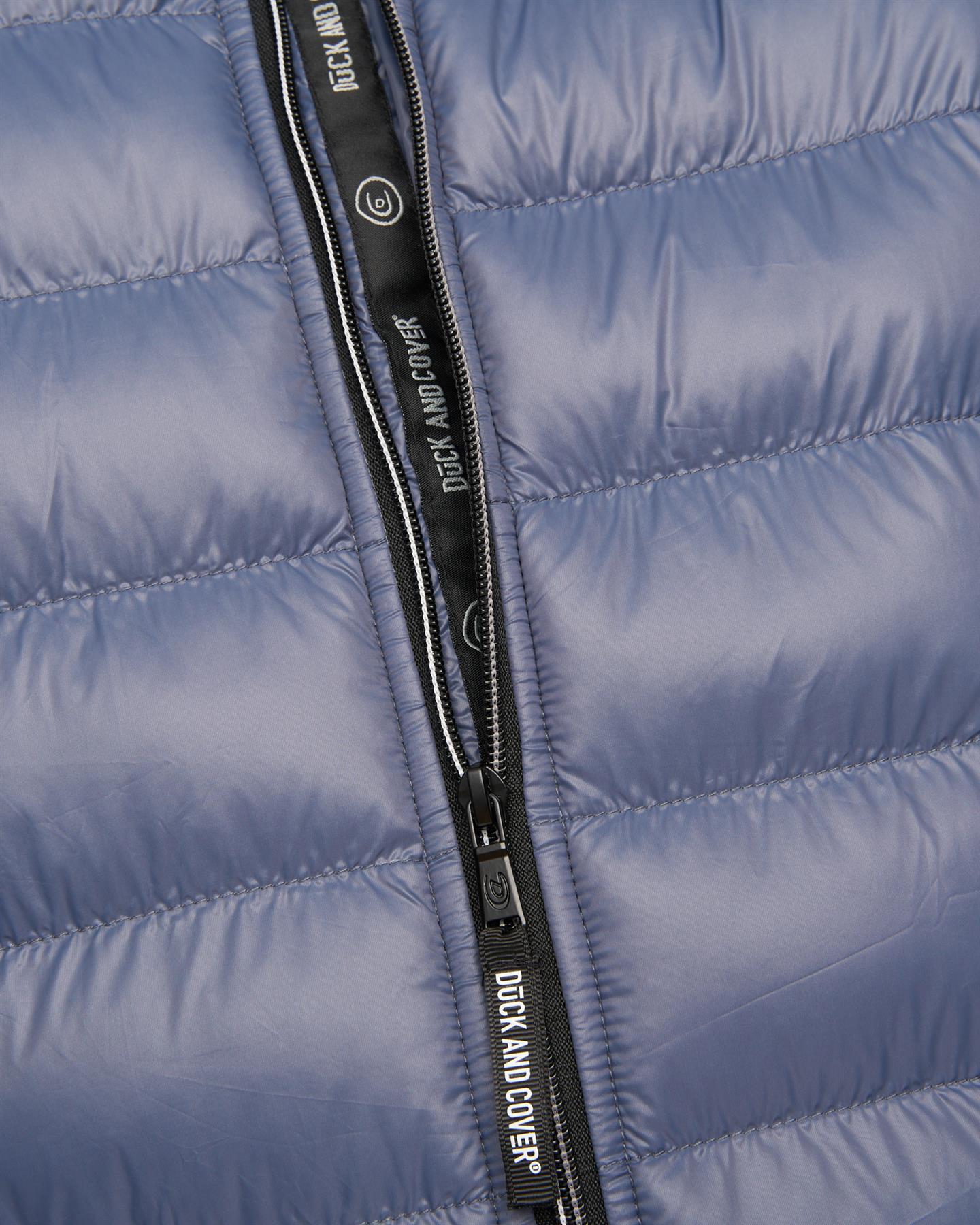 Mens Shemmy Two Quilted Jacket Denim Blue