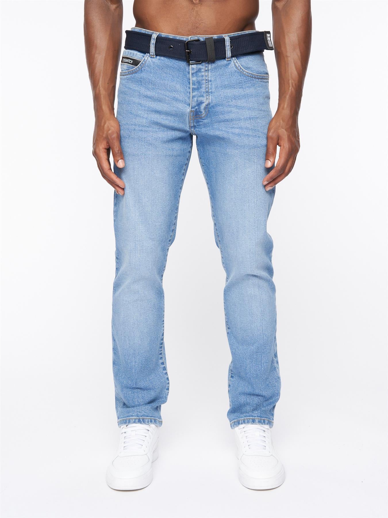 Princed Denim Jeans Light Wash