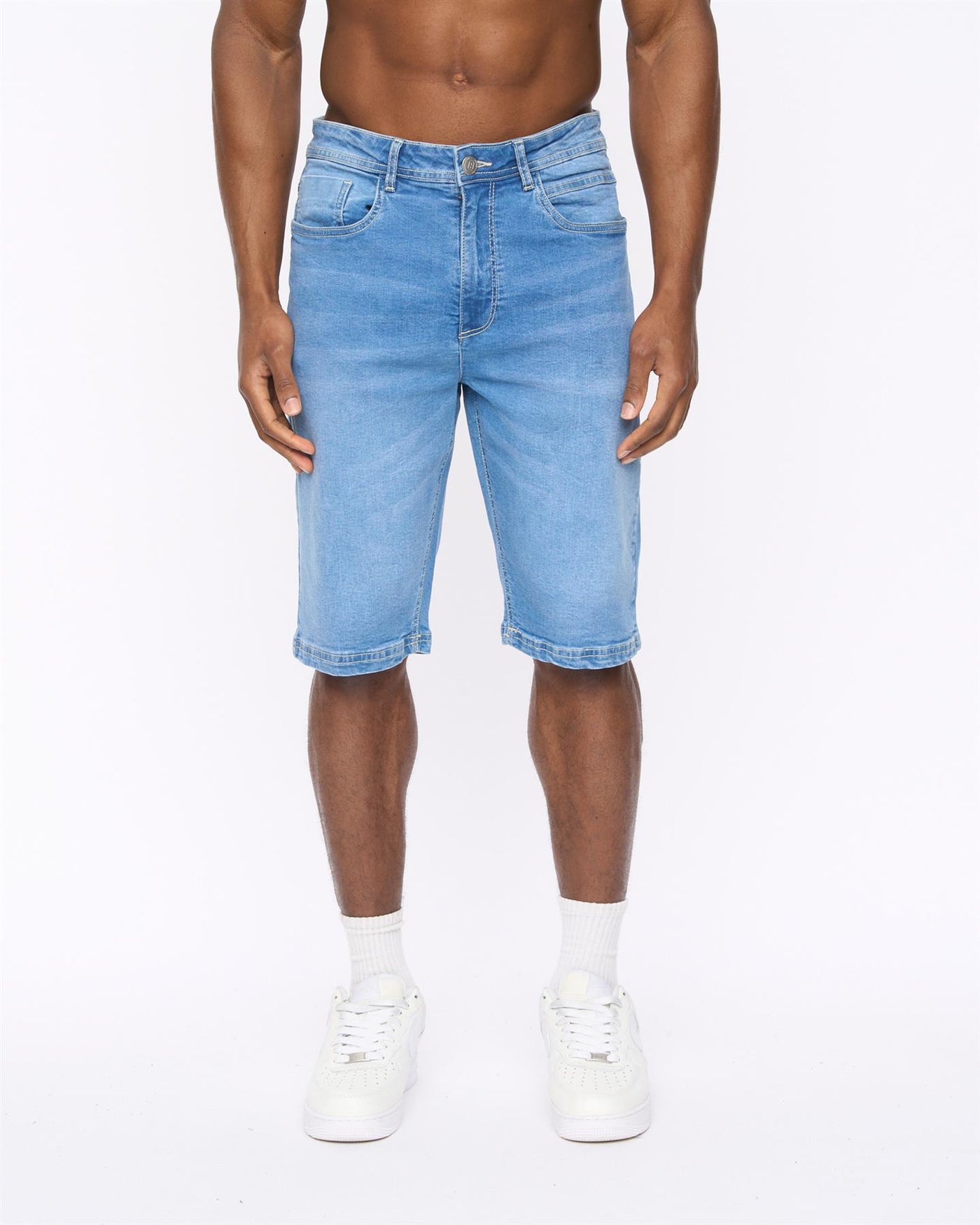 Mens Hammersmith Denim Shorts Mid Wash