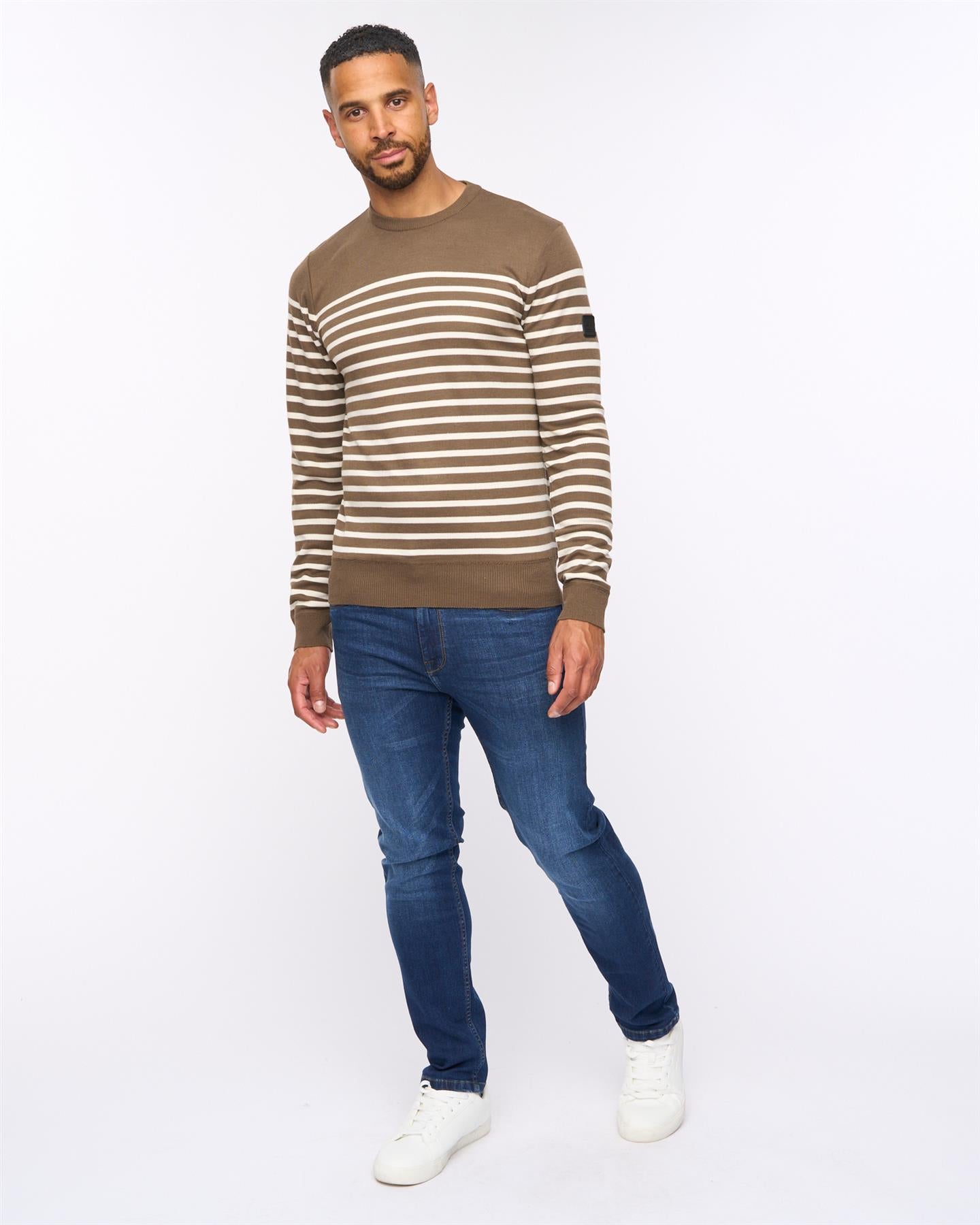 Howland Crew Neck Jumper Taupe