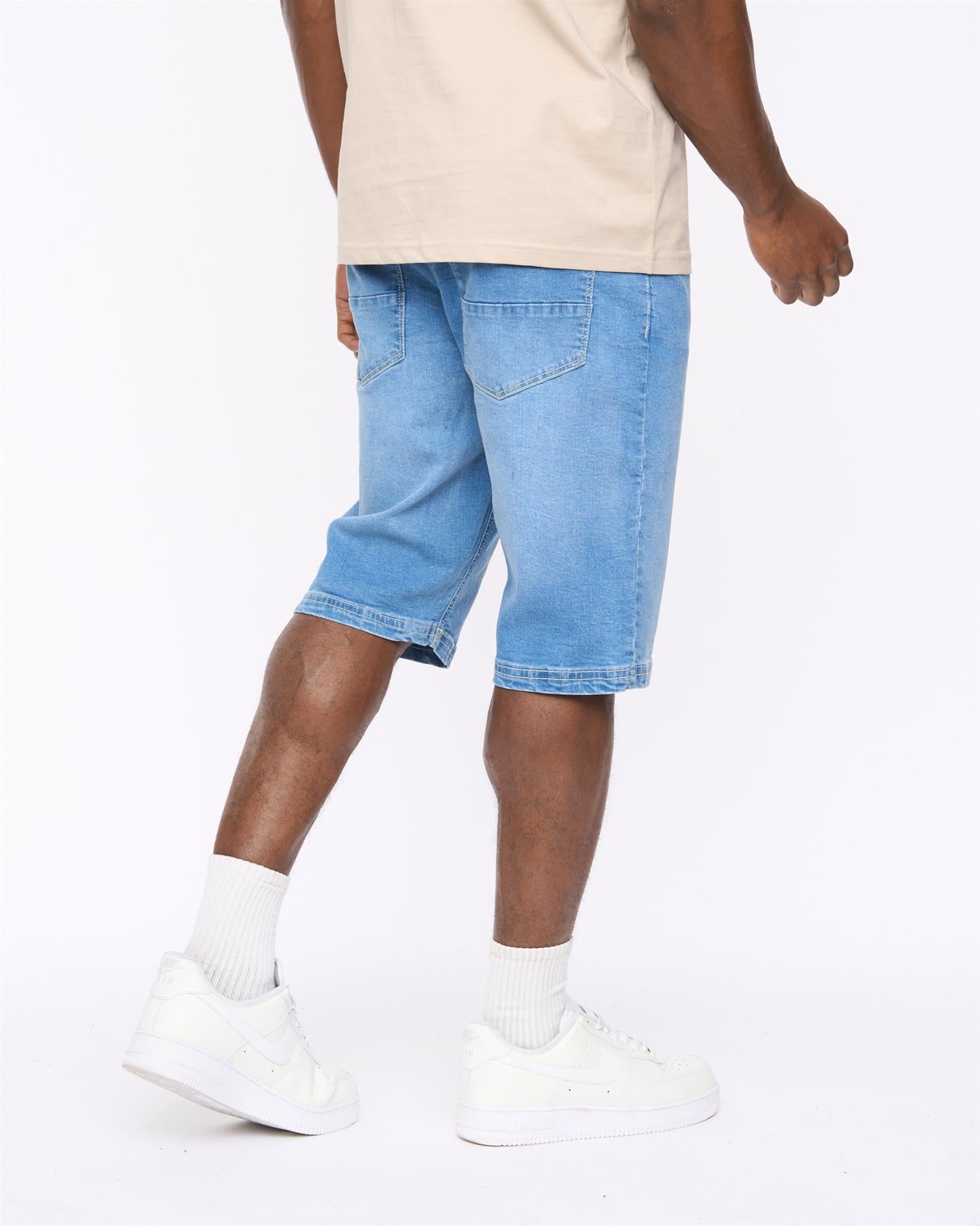 Mens Hammersmith Denim Shorts Mid Wash