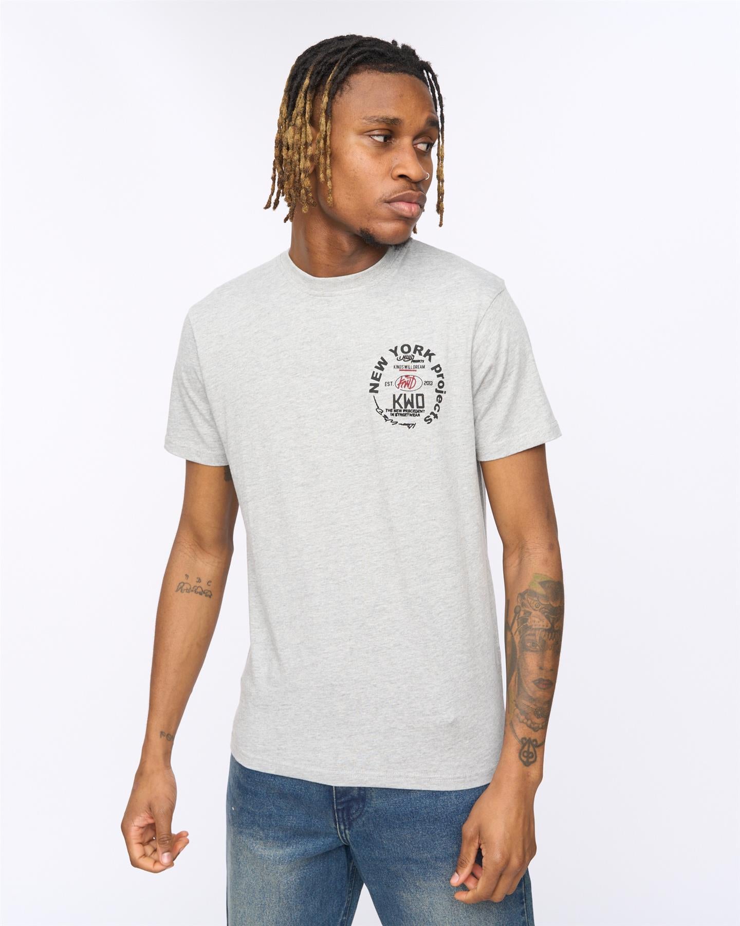 Mens Mobalot T-Shirt Grey Marl