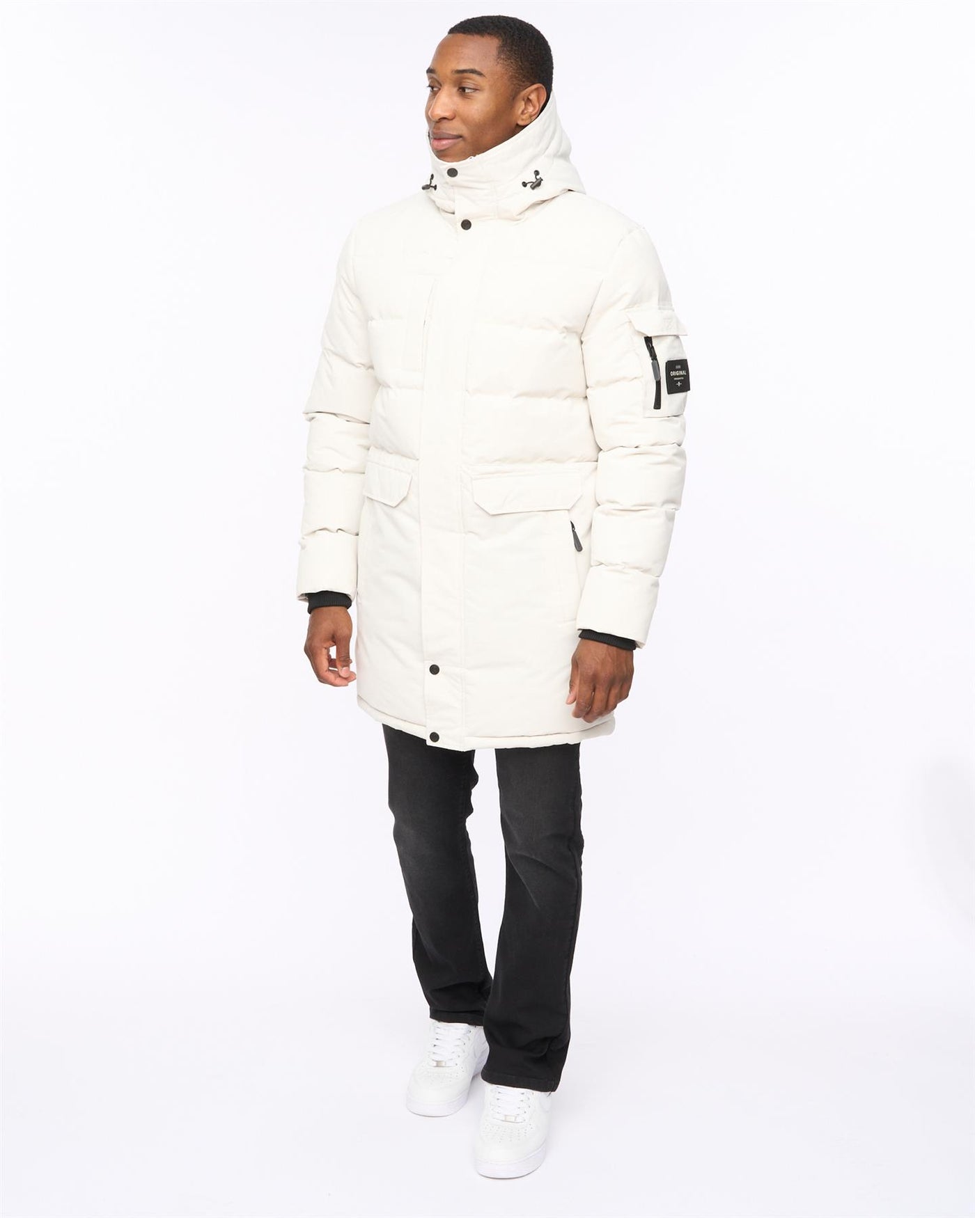 Mens Milwaka Long Jacket Putty