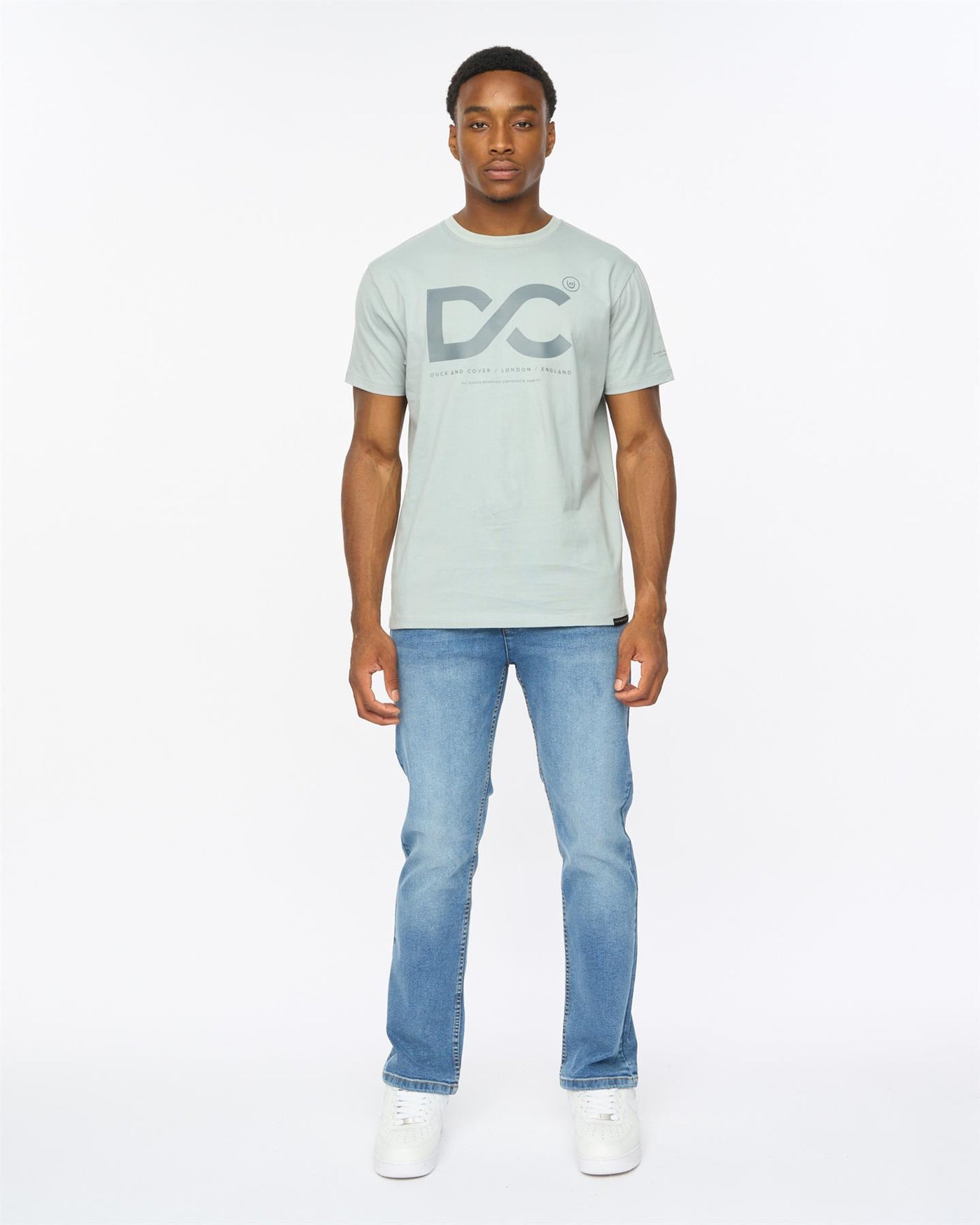 Mens Polymoore Heavy T-Shirt Steel Blue