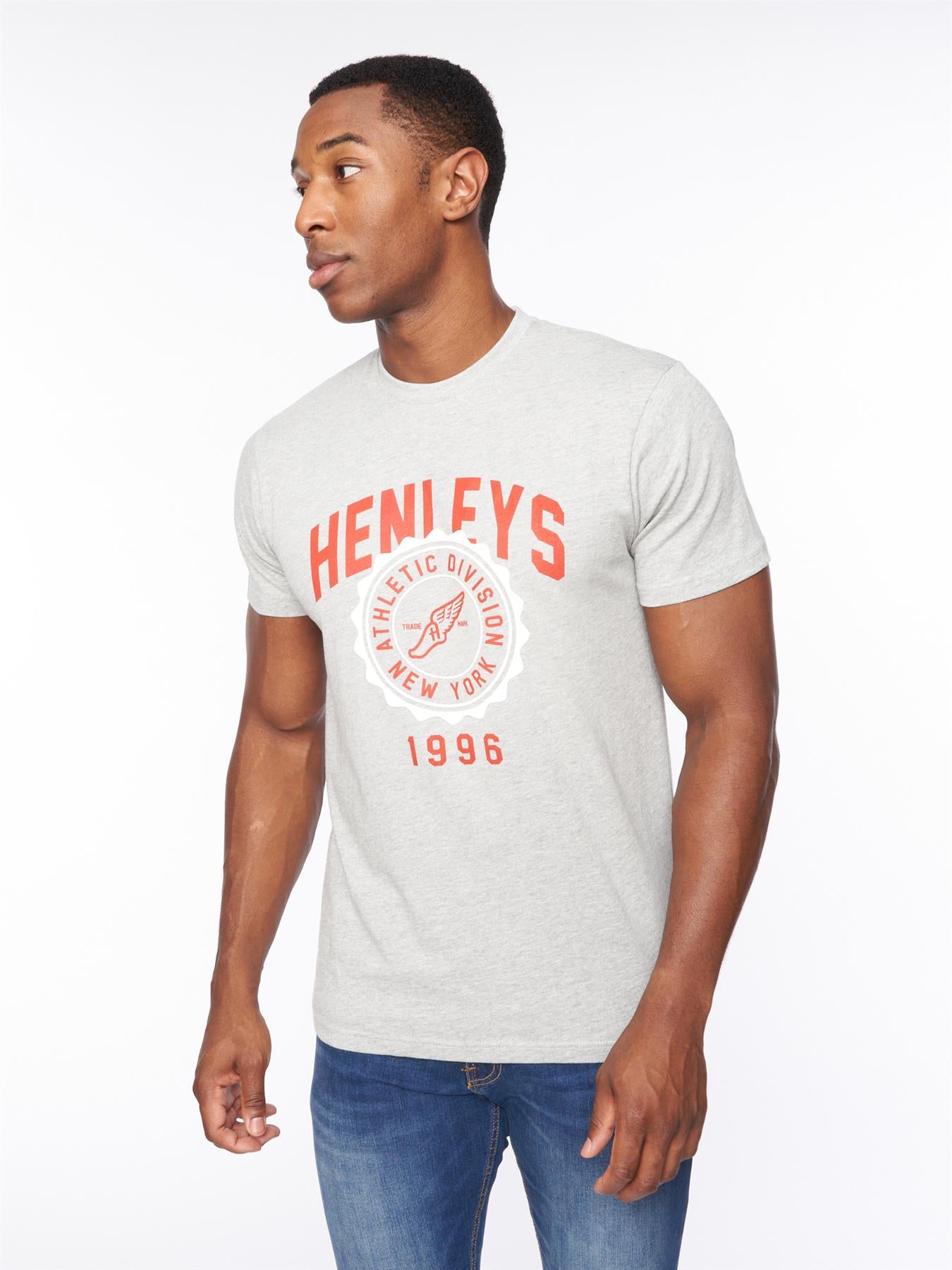 Mens Tipton T-Shirt Grey Marl