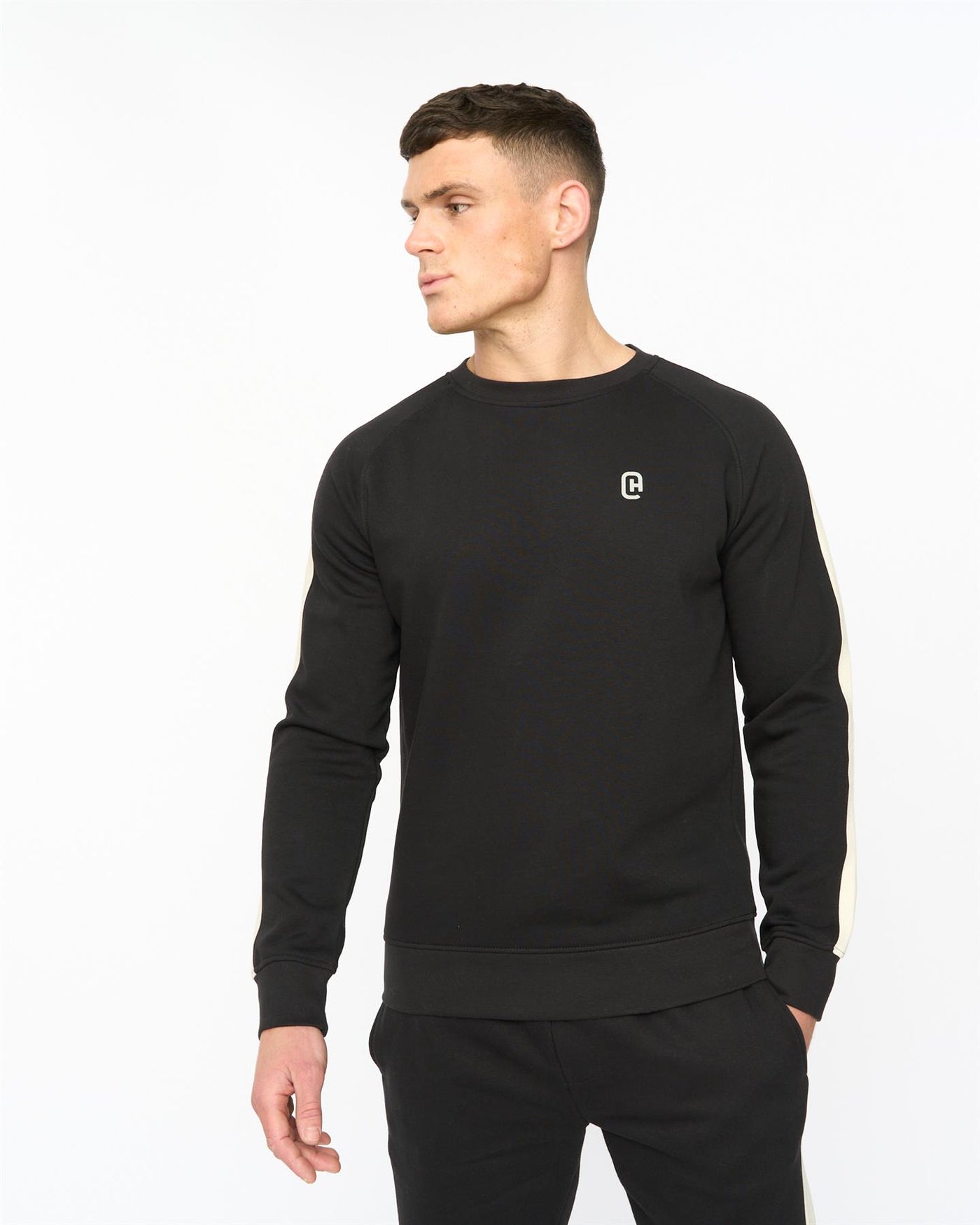 Mens Cresswill Crew Sweat Black