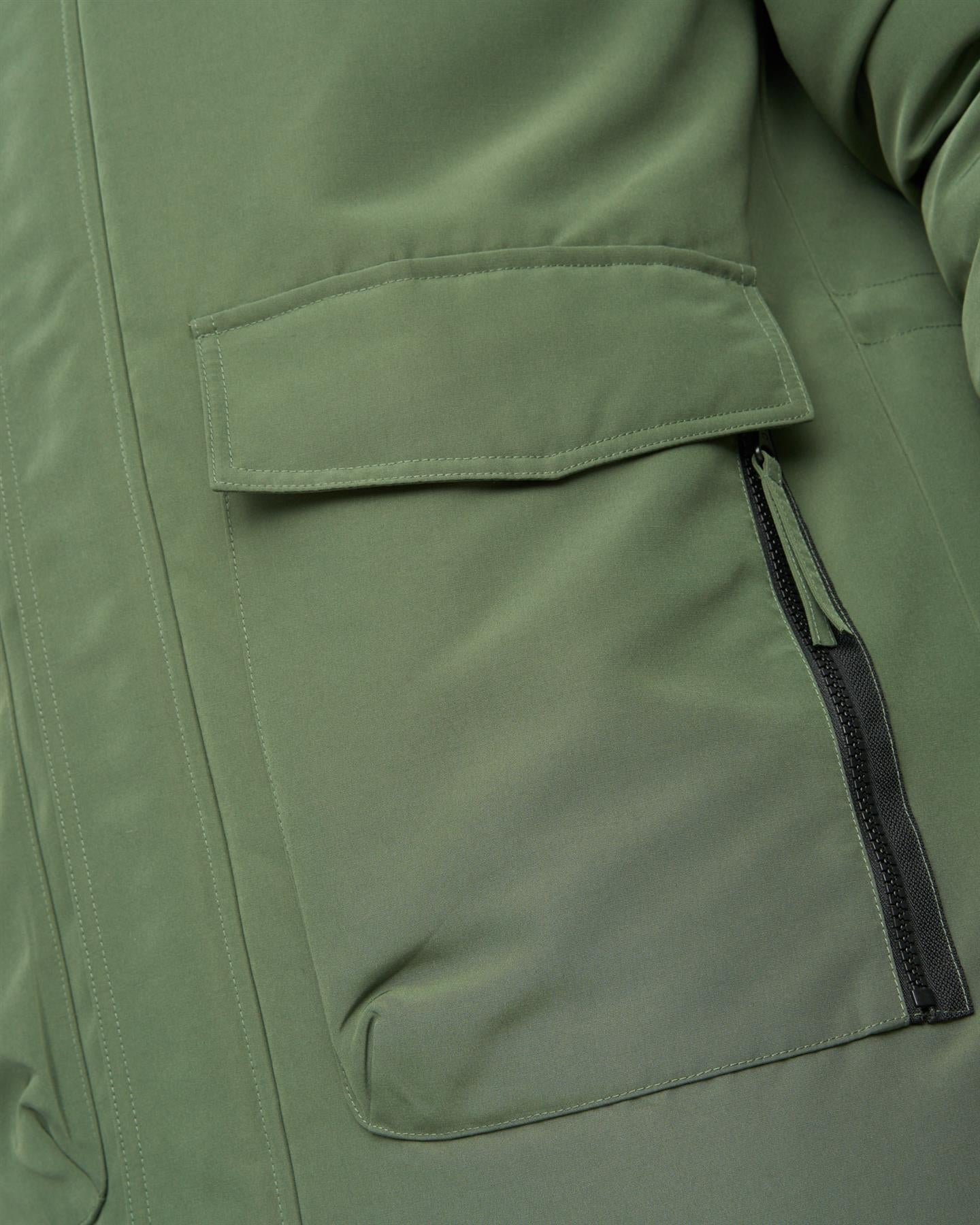 Mens Copfords Parka Dark Olive