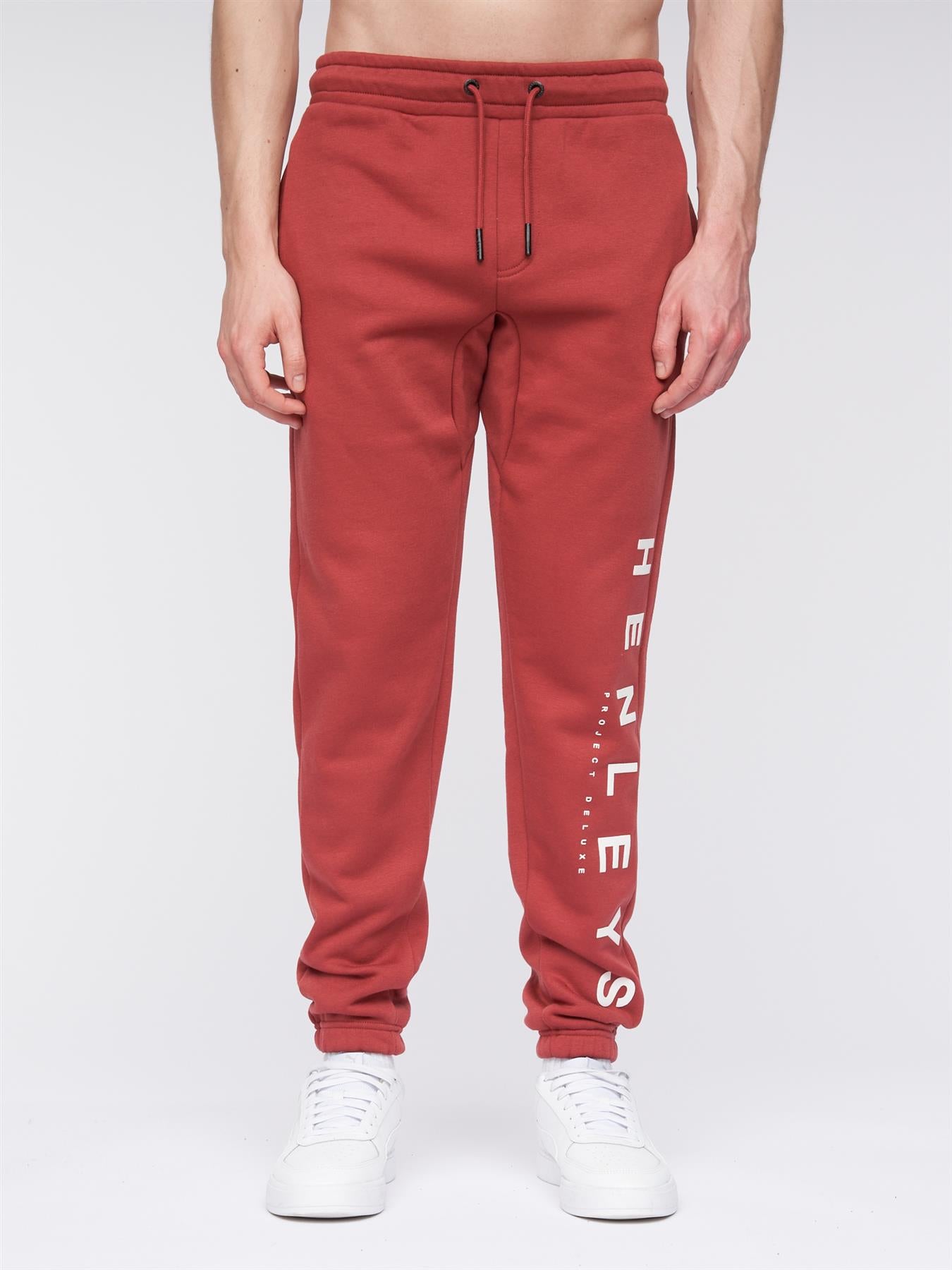Mens Classhen Joggers Deep Red