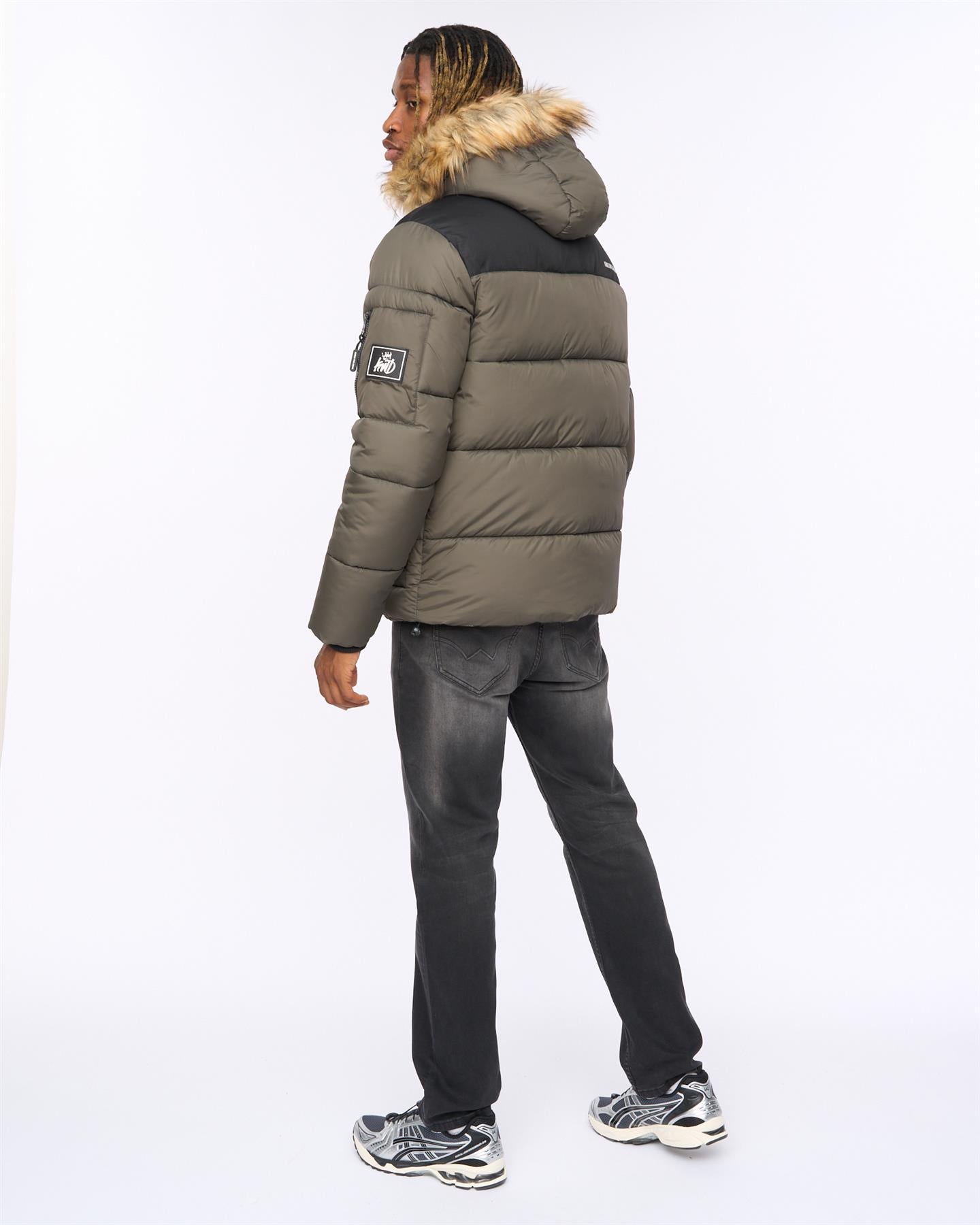 Mens Curvlay Parka Olive