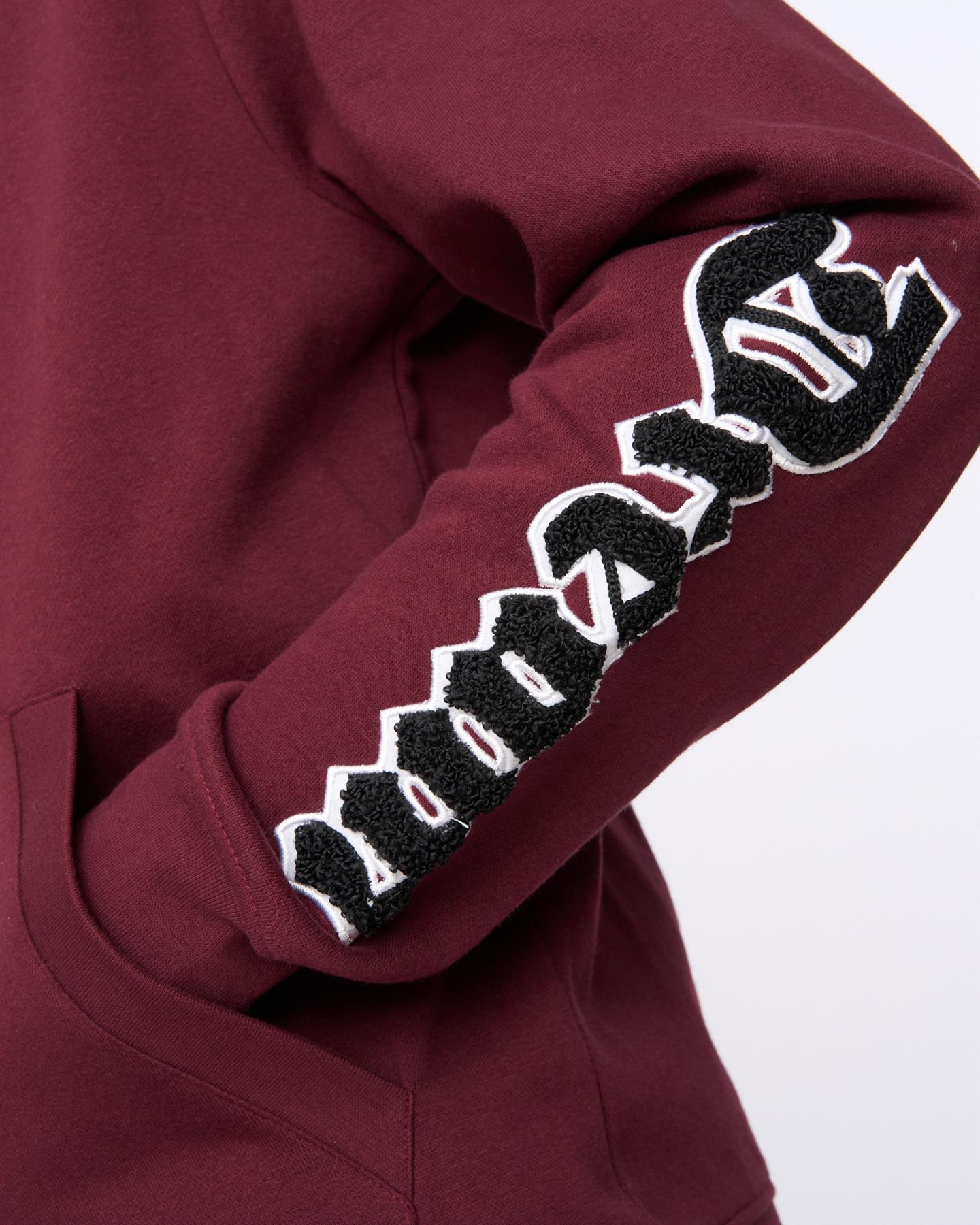 Mens Sleevely Hoodie Burgundy