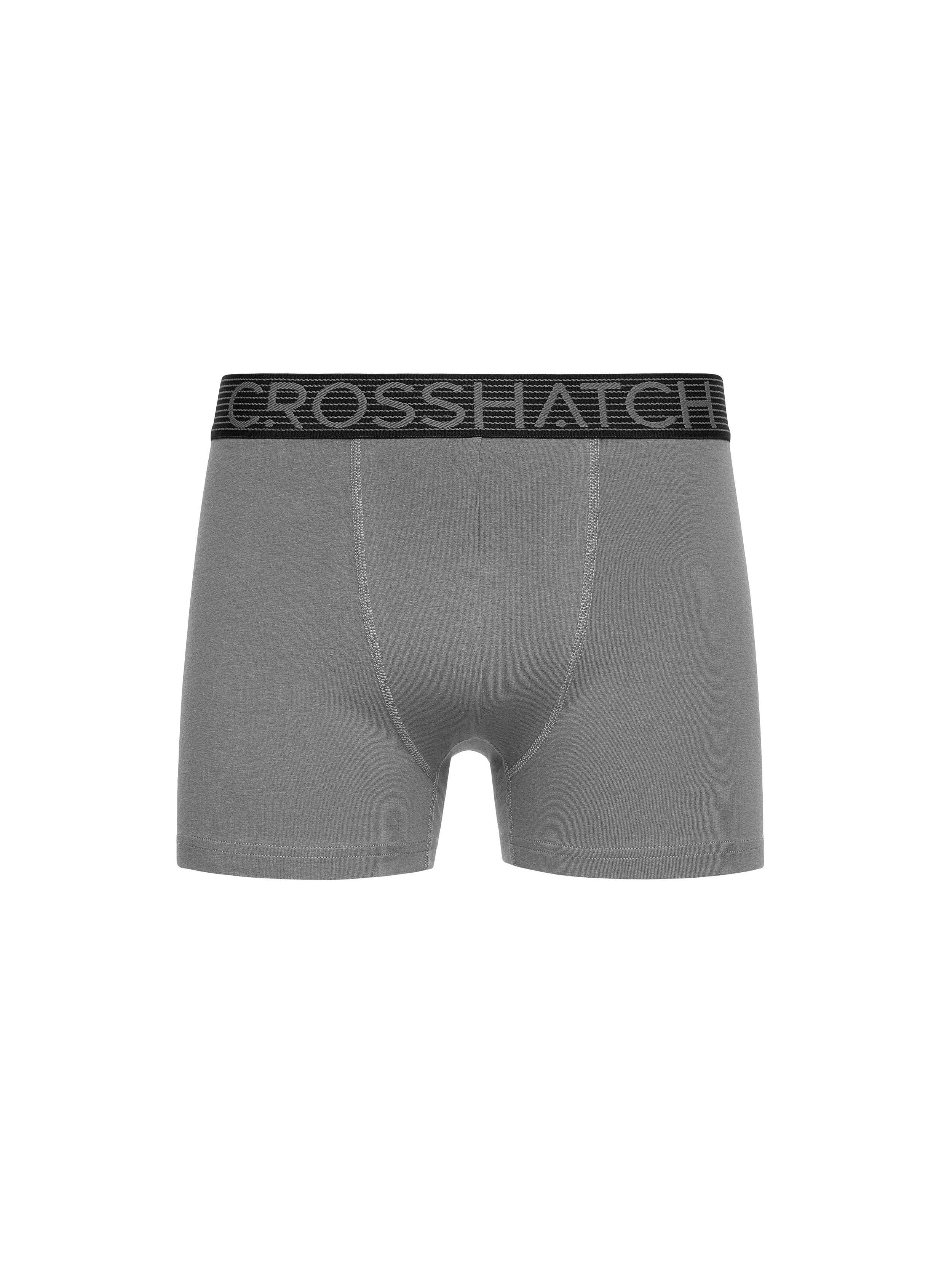 Mens Buzzard Boxers 5pk Grey Marl